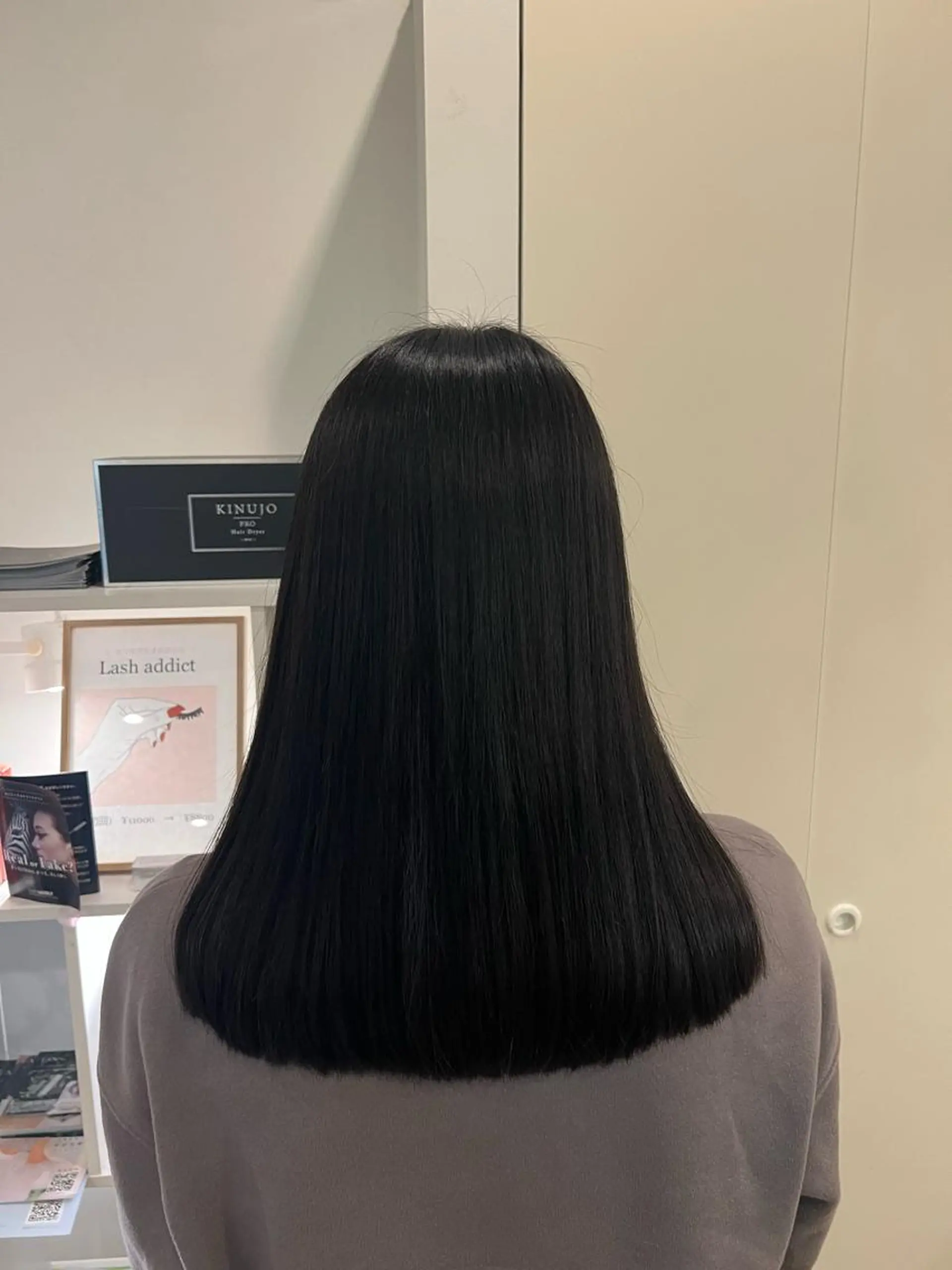 ロング カラー カット 縮毛矯正 トリートメント 竹添 有梨沙のヘアスタイル