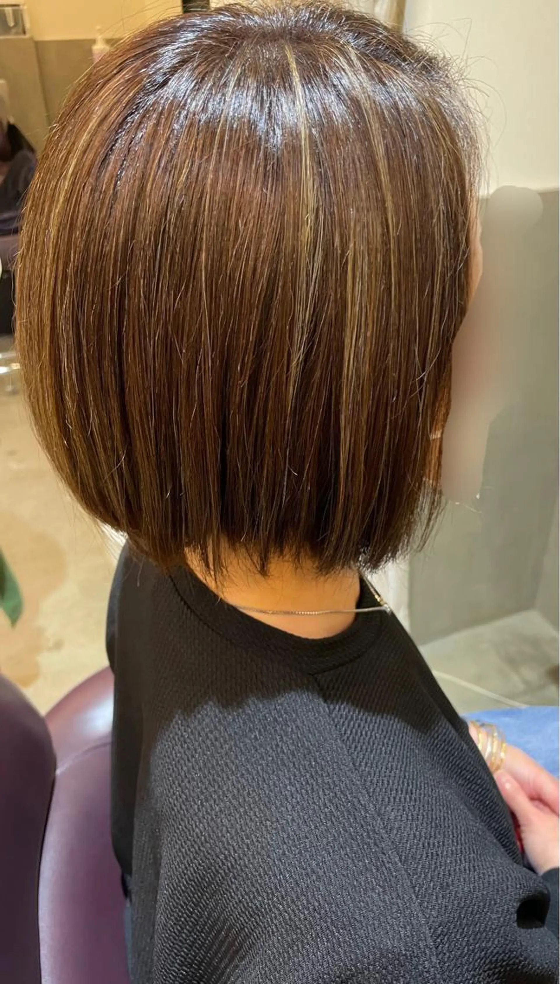 ミディアム カラー イルミナカラー ヘアカラー 大久保 陽子のヘアスタイル