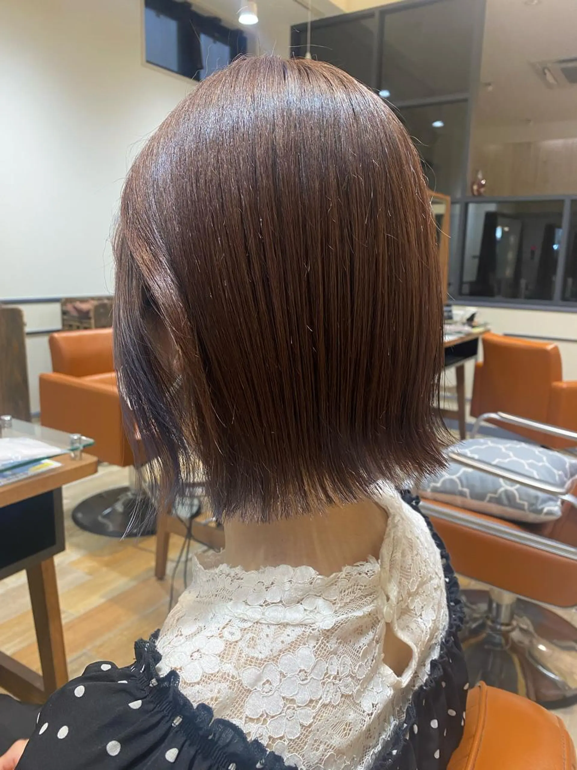 ミディアム カラー カット ヘアカラー トリートメント 宮内 真乃のヘアスタイル