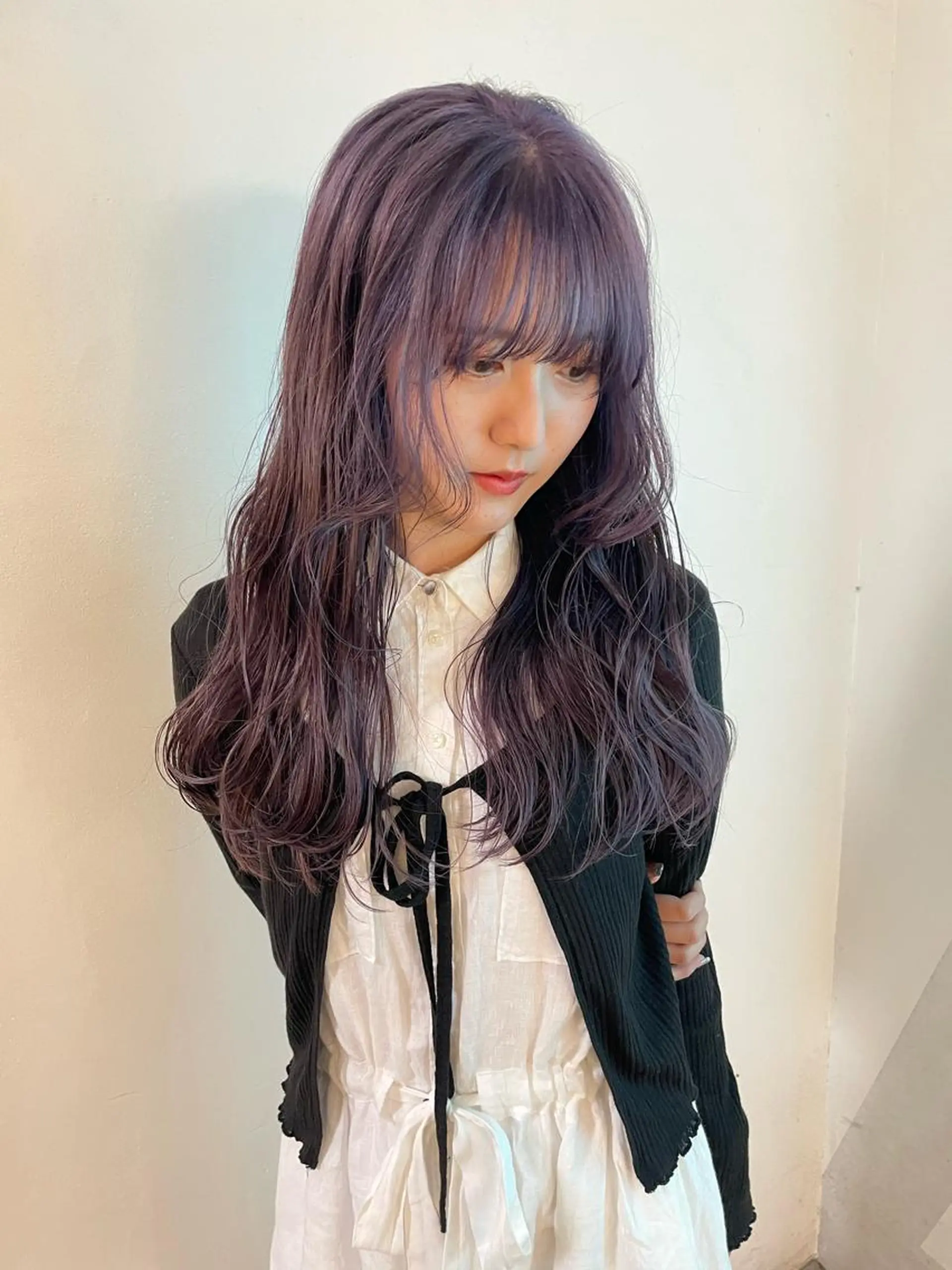 ロング ヘアカラー メンズパーマ/ メッシュ📍ﾕﾘのヘアスタイル