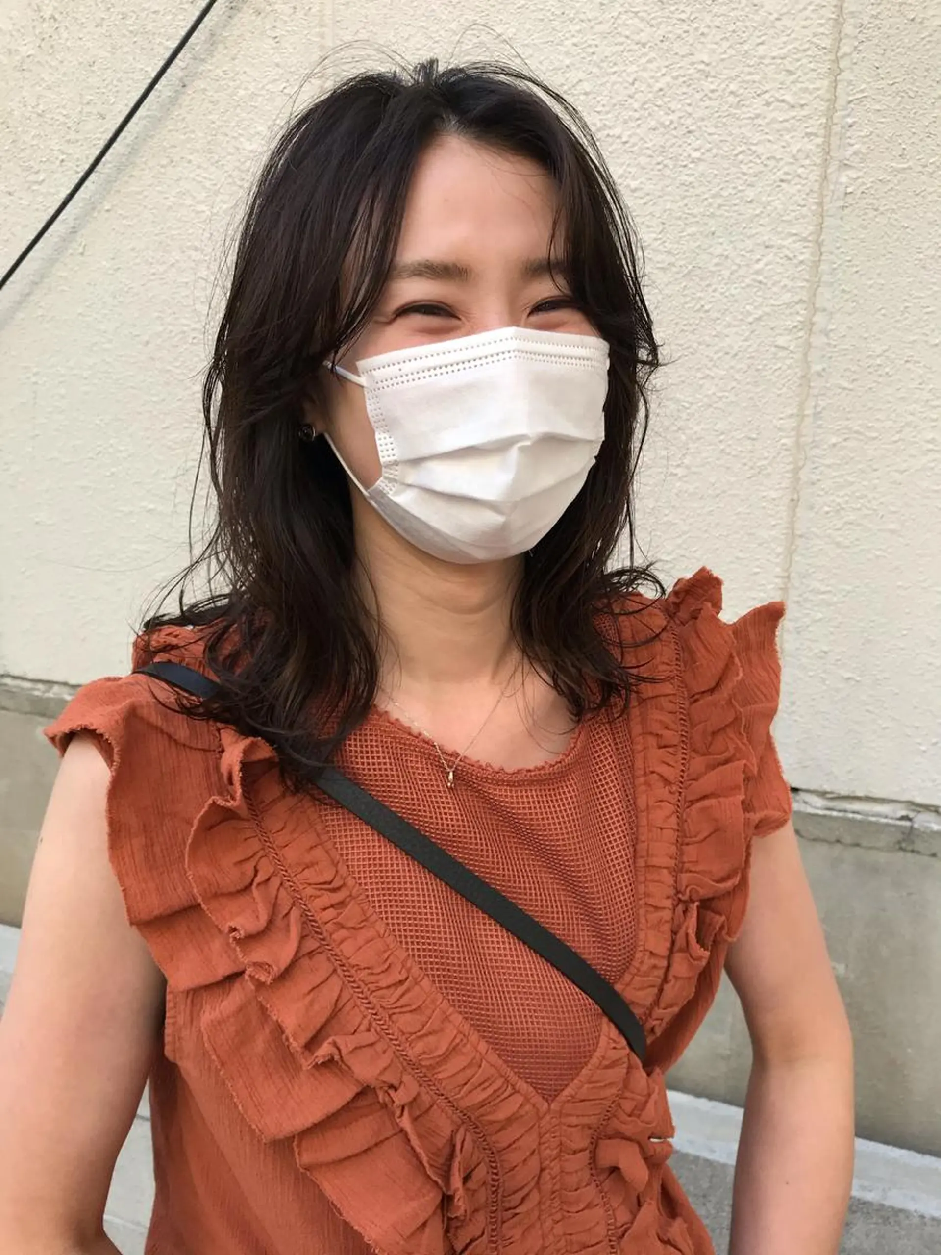 セミロング セミロングパーマ カット パーマ トリートメント さの あやねのヘアスタイル