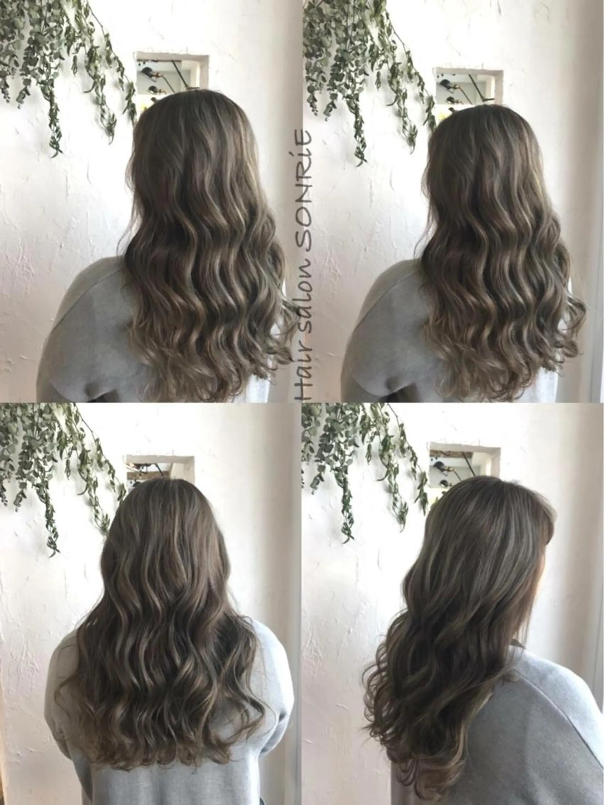 ロング カラー ヘアアレンジ ハイライトカラー 外国人風カラー ハイライト 豊橋美容院 ソンリエのヘアスタイル