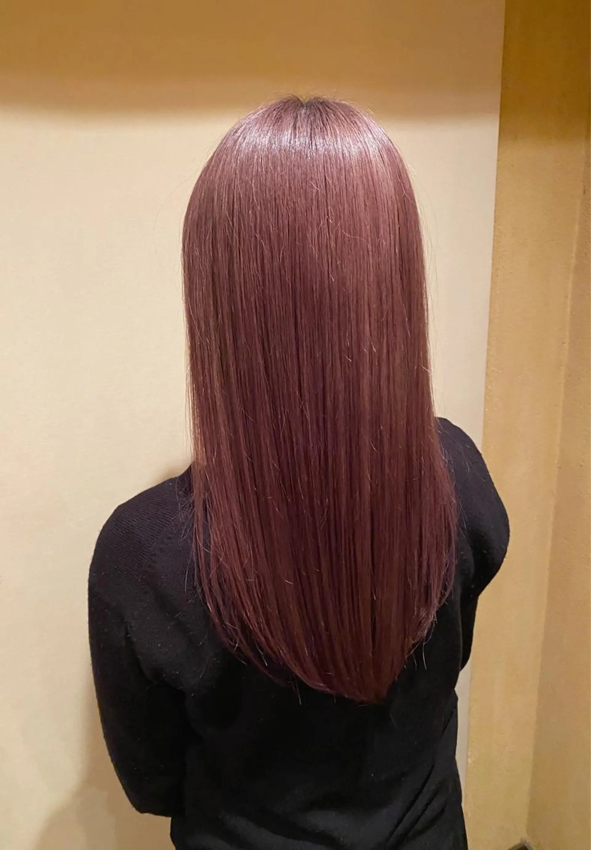 セミロング カラー ベージュカラー ピンクカラー ピンクベージュ 太田 康治のヘアスタイル