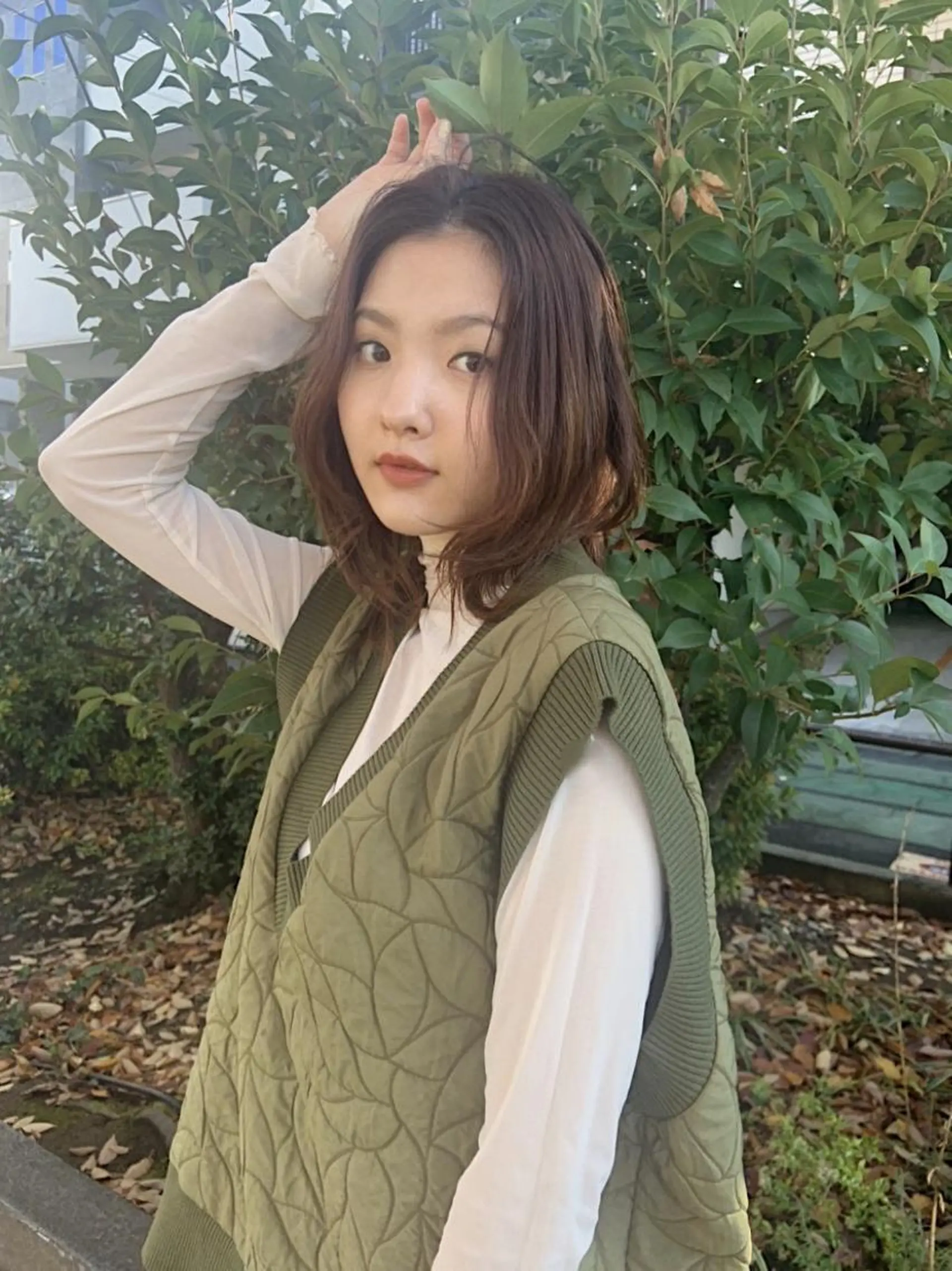 セミロング UNU【ユヌ】所属・＊UNU＊ RICOのヘアスタイル