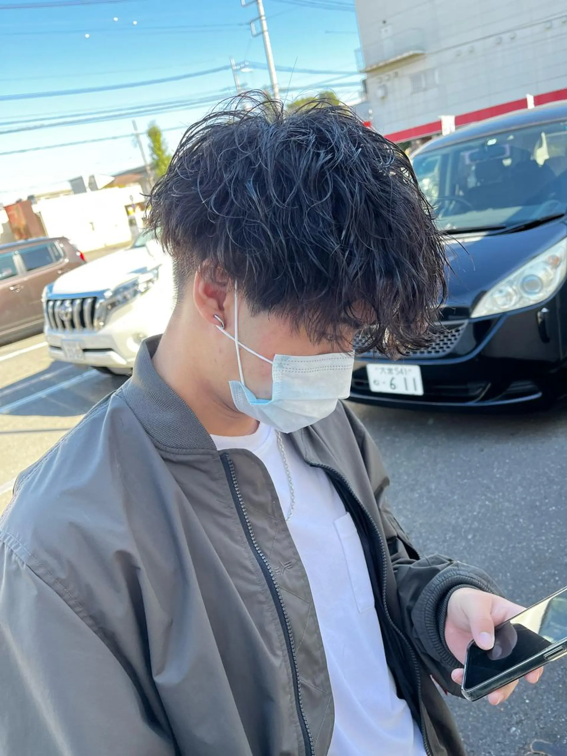 パーマ メンズ 吹田 駿 髪質改善縮毛矯正のヘアスタイル