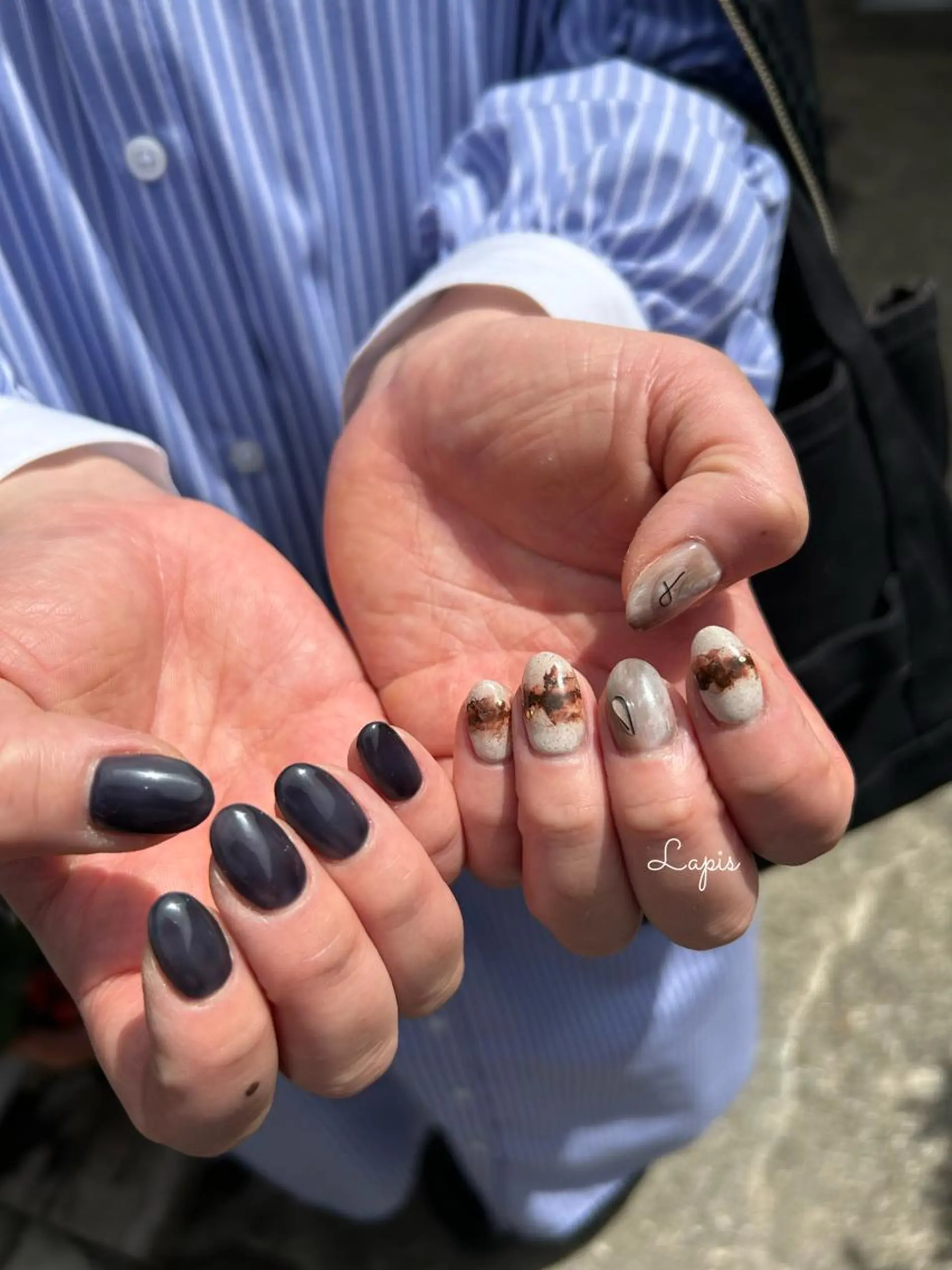 ネイル ハンドネイル Lapis *のネイルデザイン
