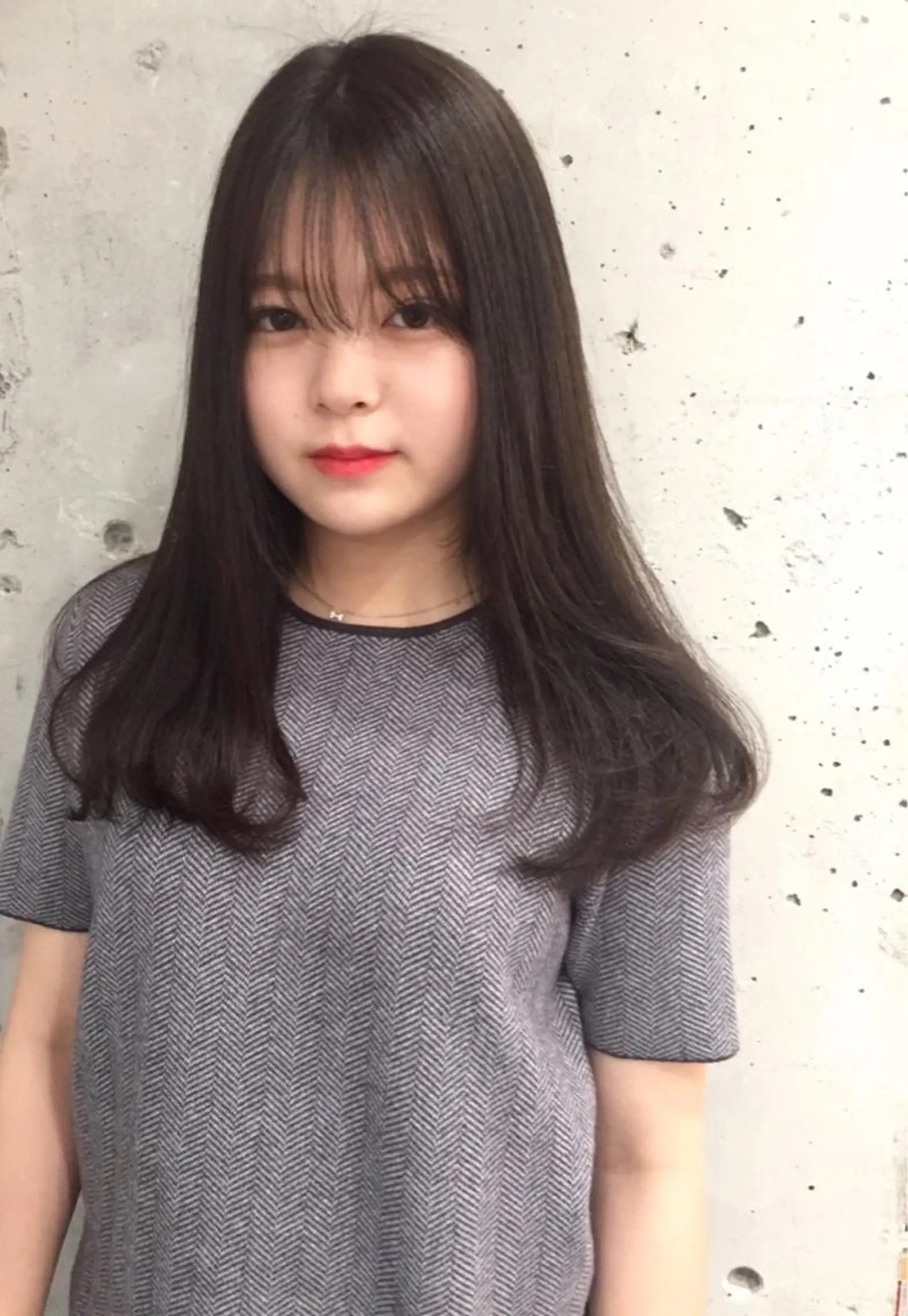 ロング カラー カット ヘアカラー 稲田 結衣夏のヘアスタイル