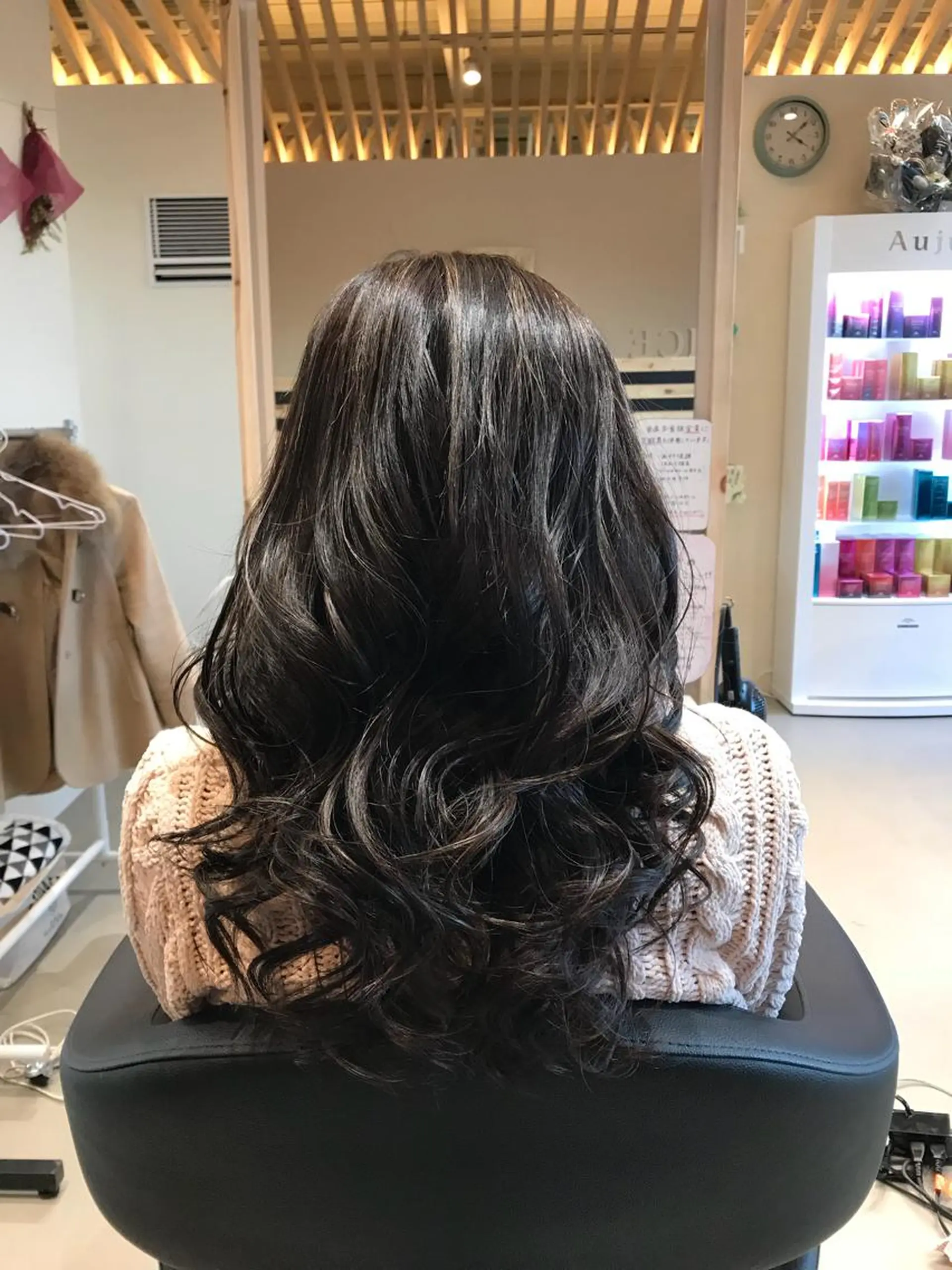 セミロング カラー 関口 友行のヘアスタイル