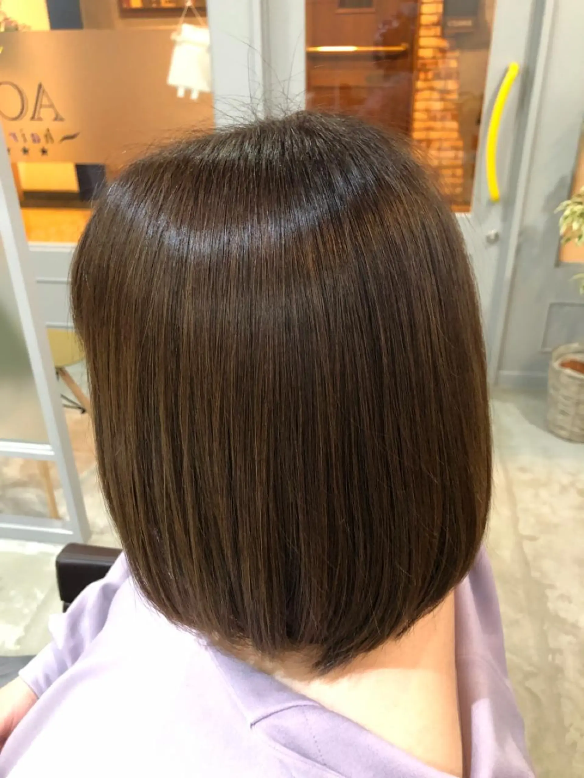 ミディアム カラー カット ヘアカラー トリートメント hair care ACRO店長　谷のヘアスタイル