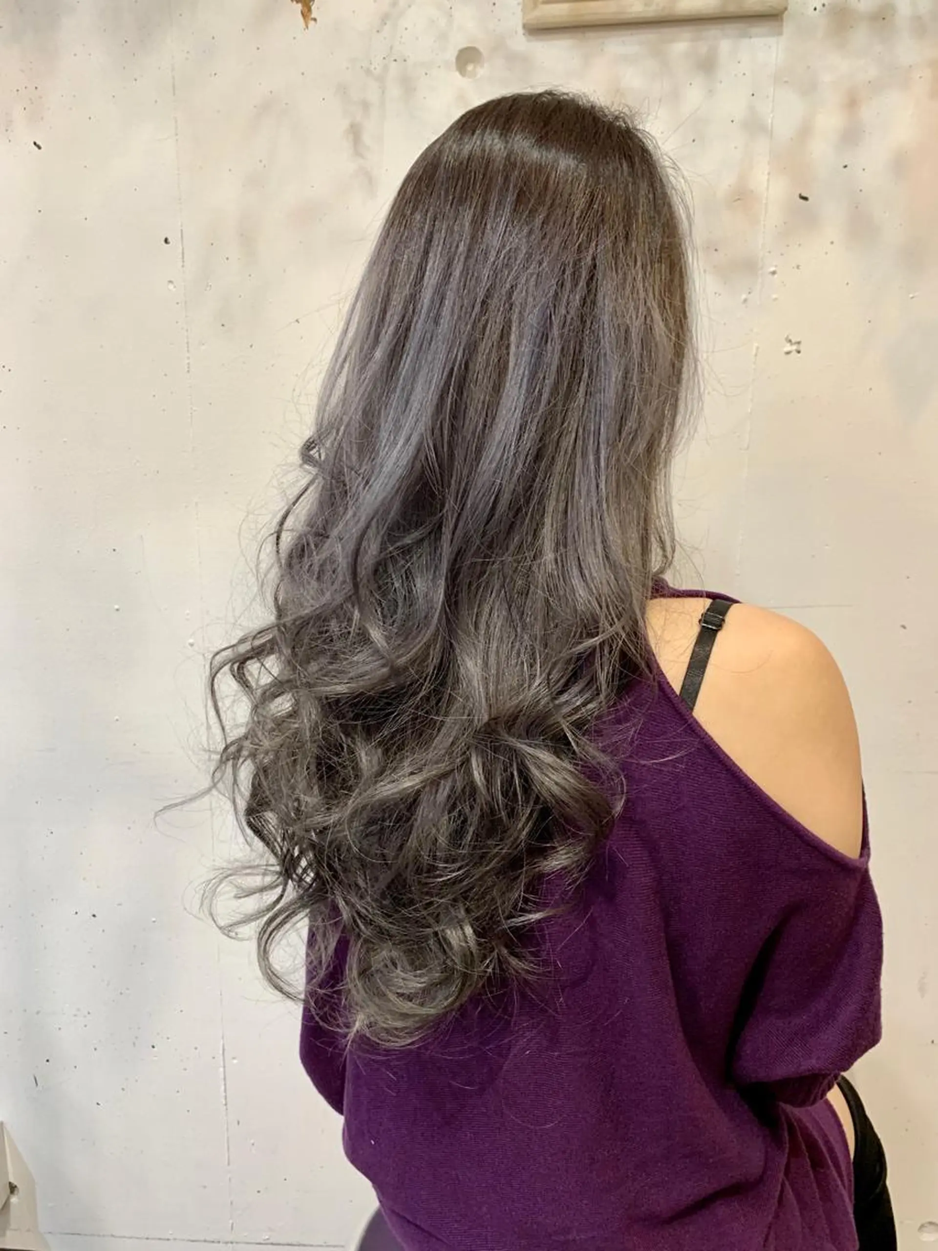 ロング カラー グレージュ ラベンダーカラー ラベンダーグレージュ ラベンダーグレー Akua【代表】 Kazumaのヘアスタイル