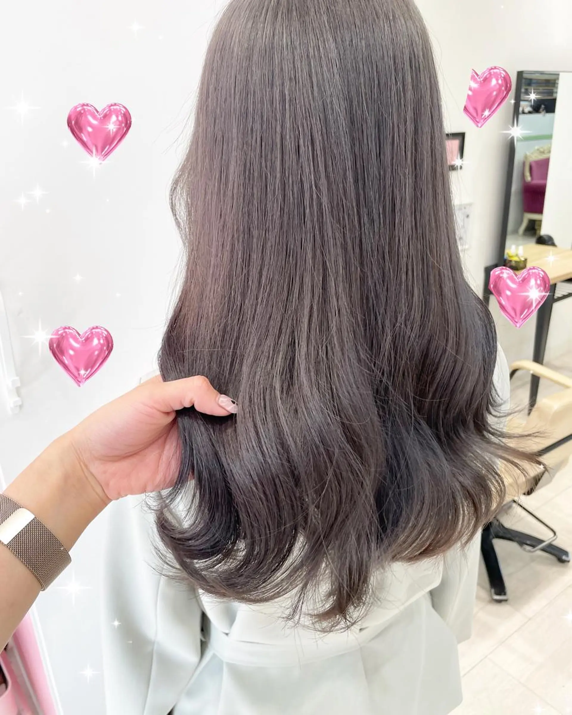 セミロング カラー ヘアカラー トリートメント 新宿駅近♡個室 ♡関口三都季🌜のヘアスタイル