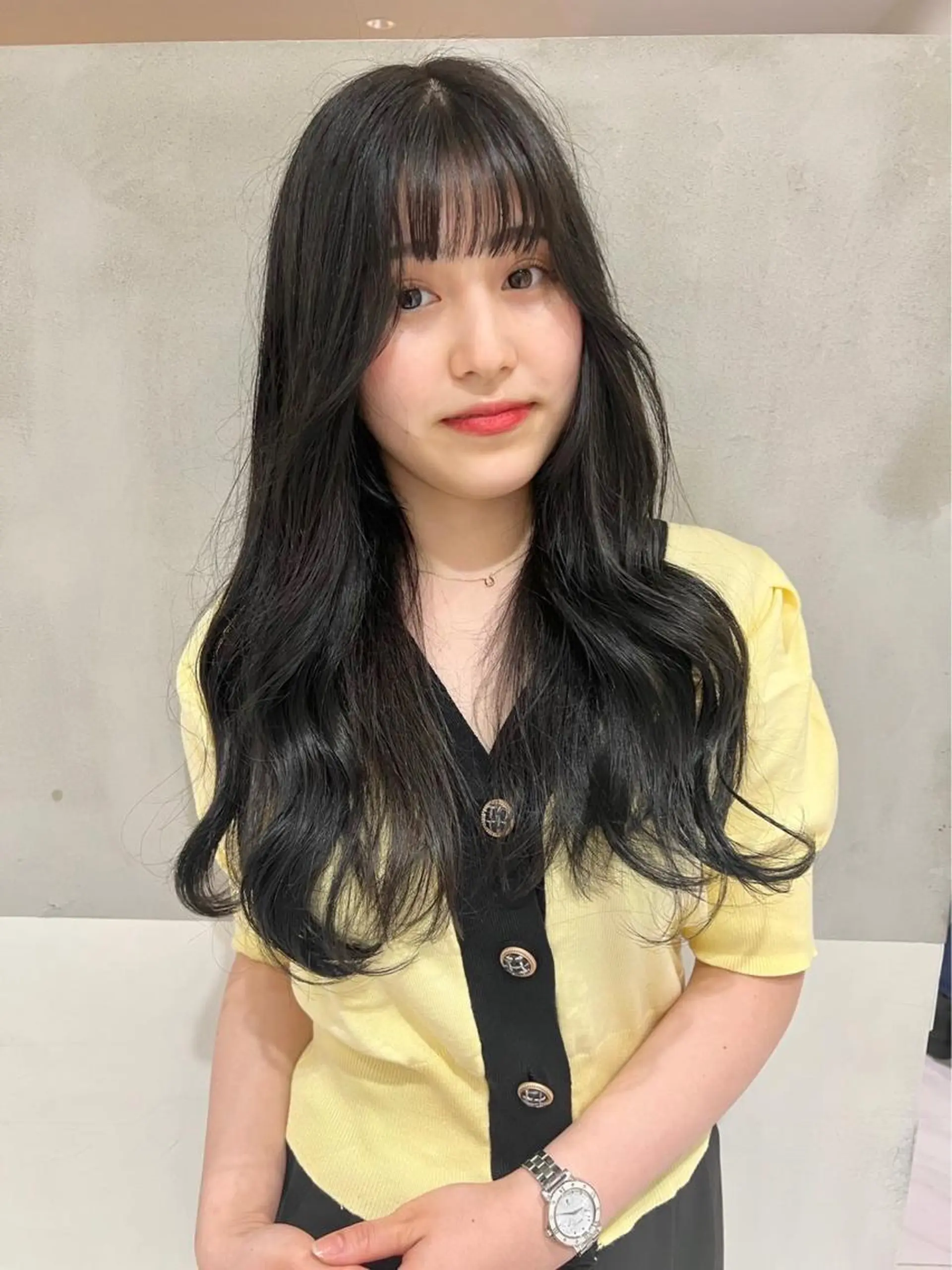 ロング カット ヘアカラー トリートメント 🎀韓国レイヤー 🇰🇷mireiのヘアスタイル