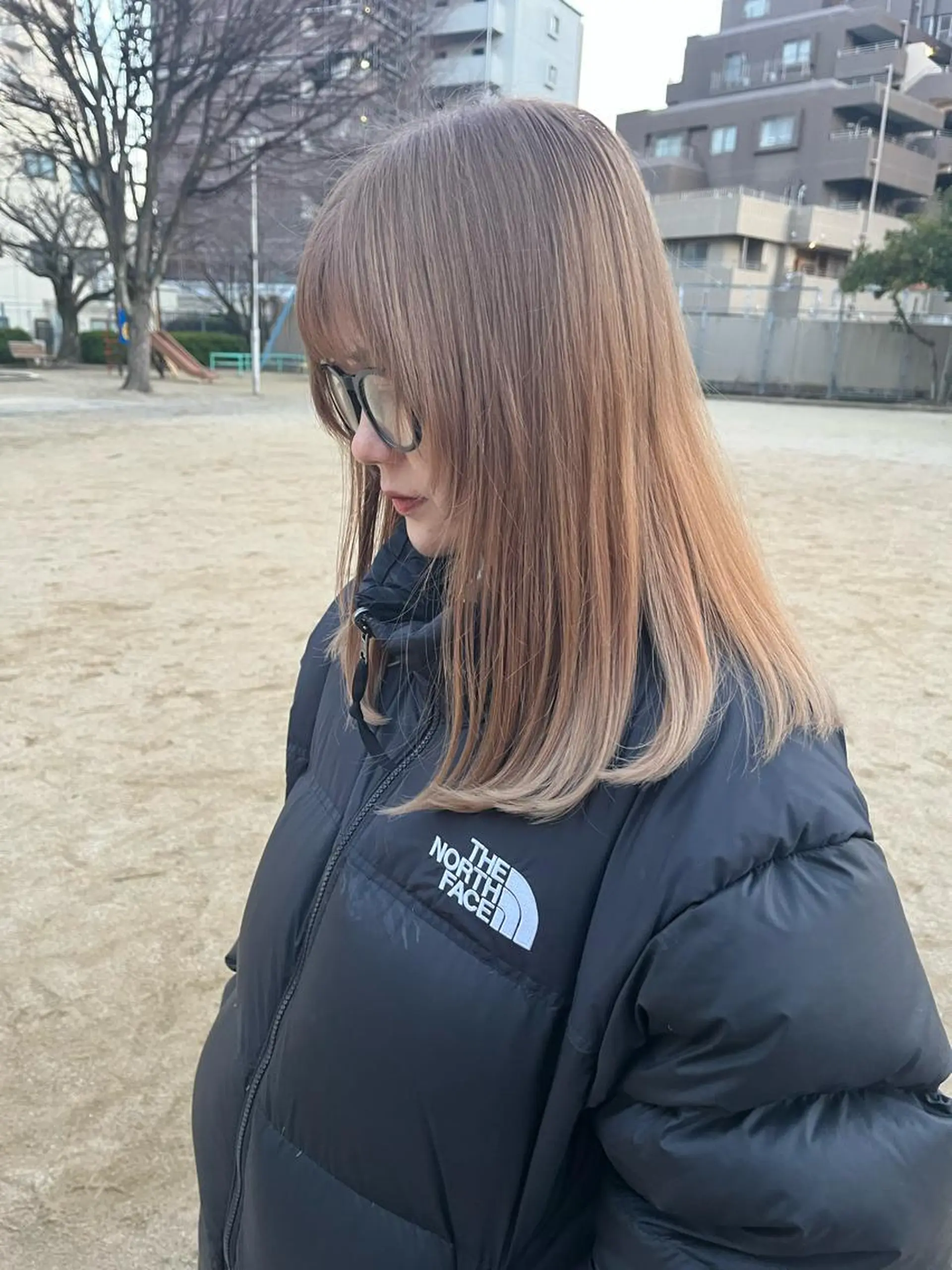 セミロング カラー 平尾/高宮/艶カラー /ハイライト/綜一郎のヘアスタイル