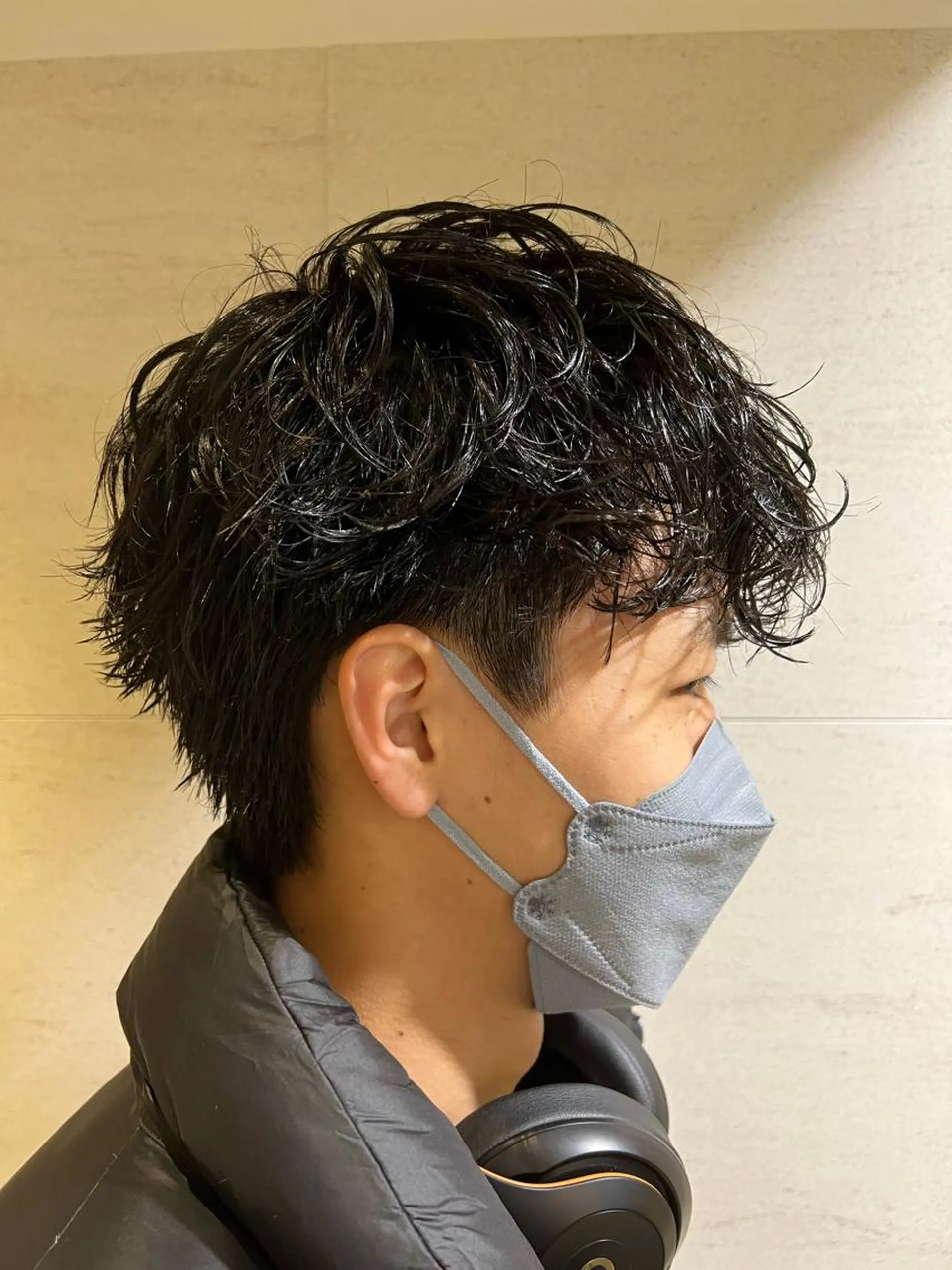 パーマ メンズ 糟谷 慈英のヘアスタイル
