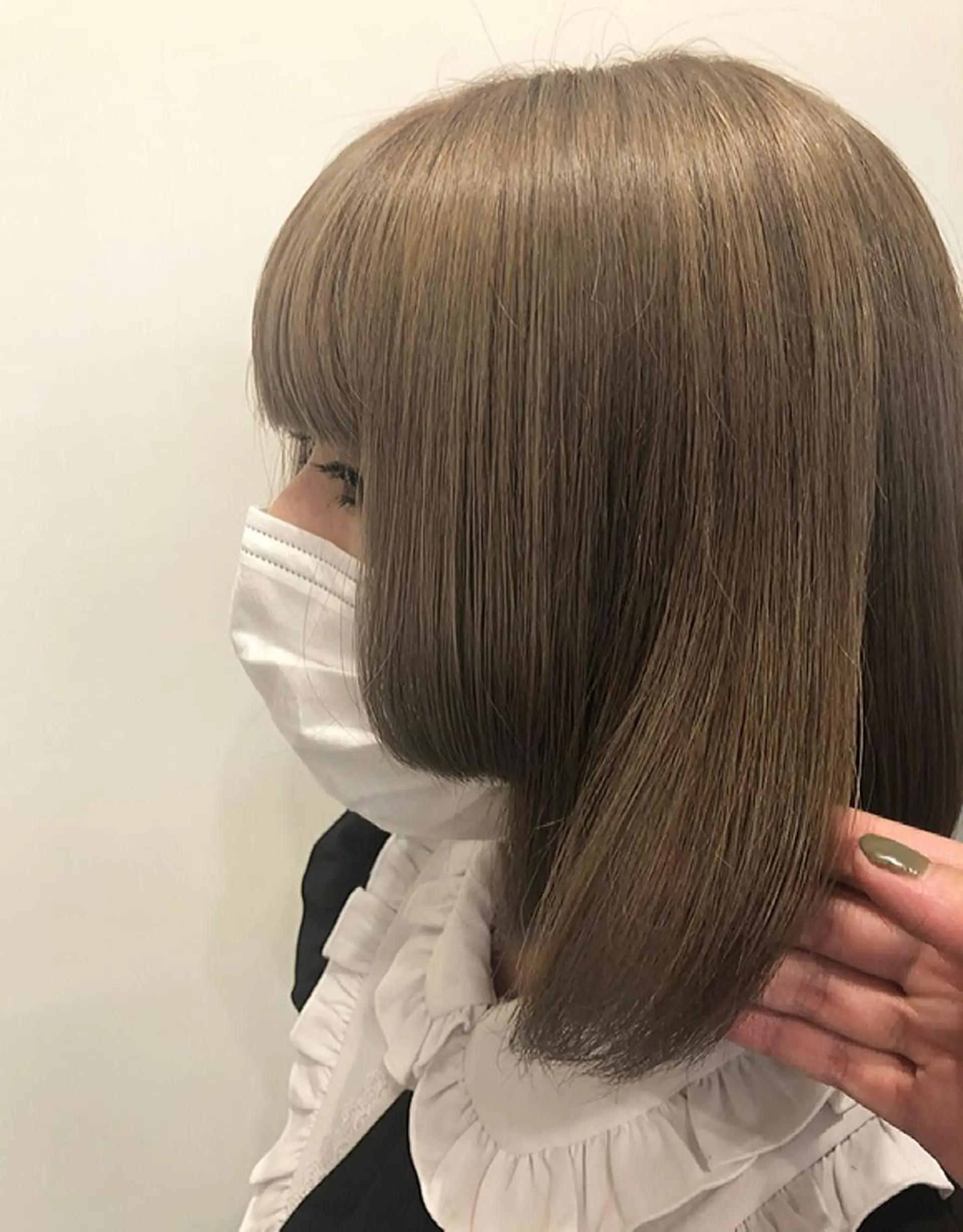 ミディアム カラー ベージュカラー ラーム 乃木店のヘアスタイル