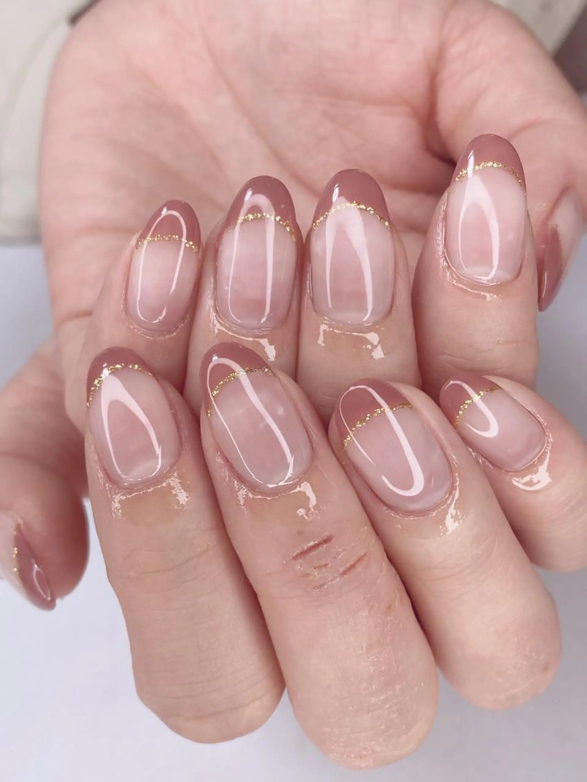 ネイル アートネイル オーロラネイル 桜ネイル クリアネイル ドット Nail Salon ertiのネイルデザイン