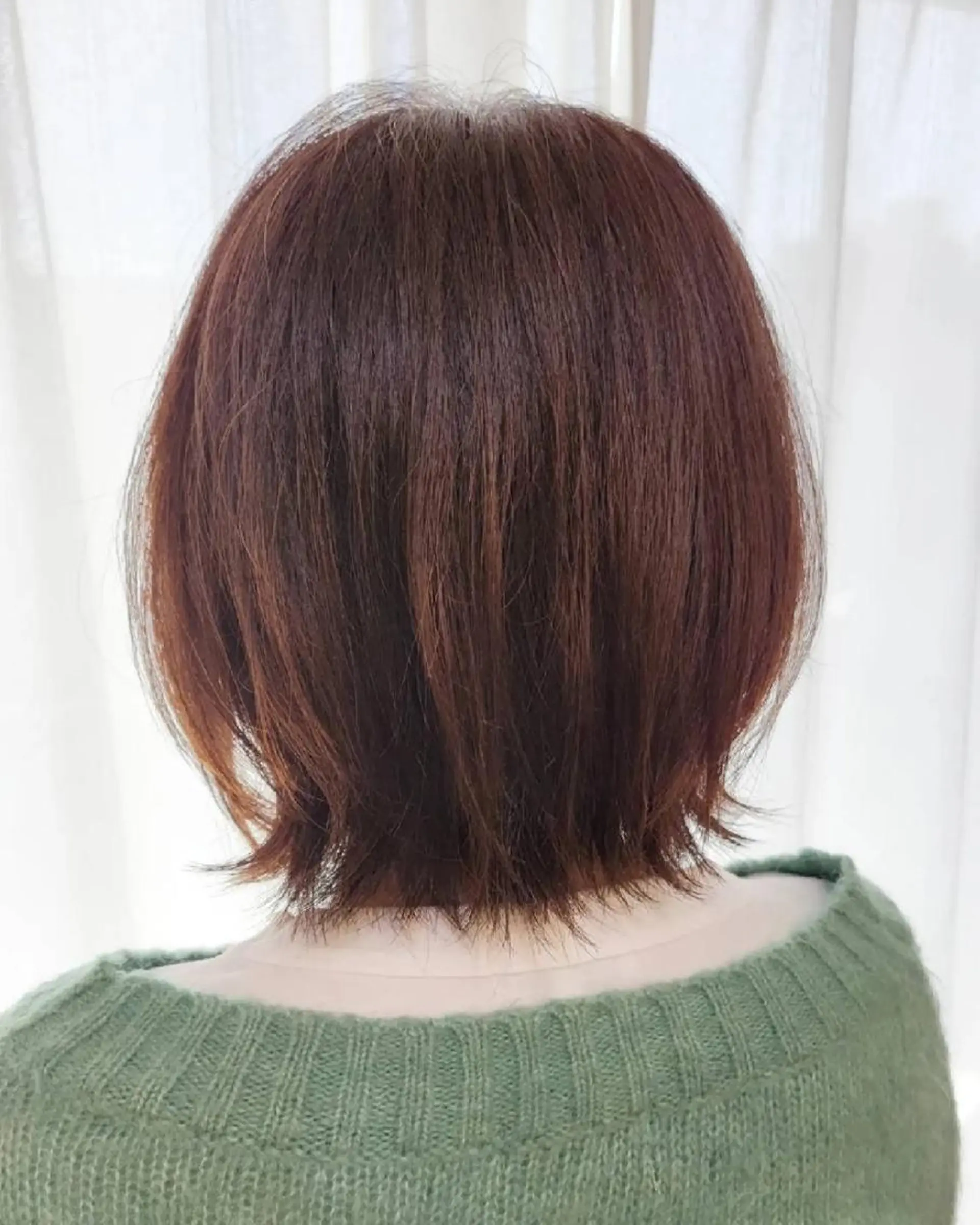 ショート カラー ボブ くびれヘア カット ヘアカラー 伊藤 功士のヘアスタイル