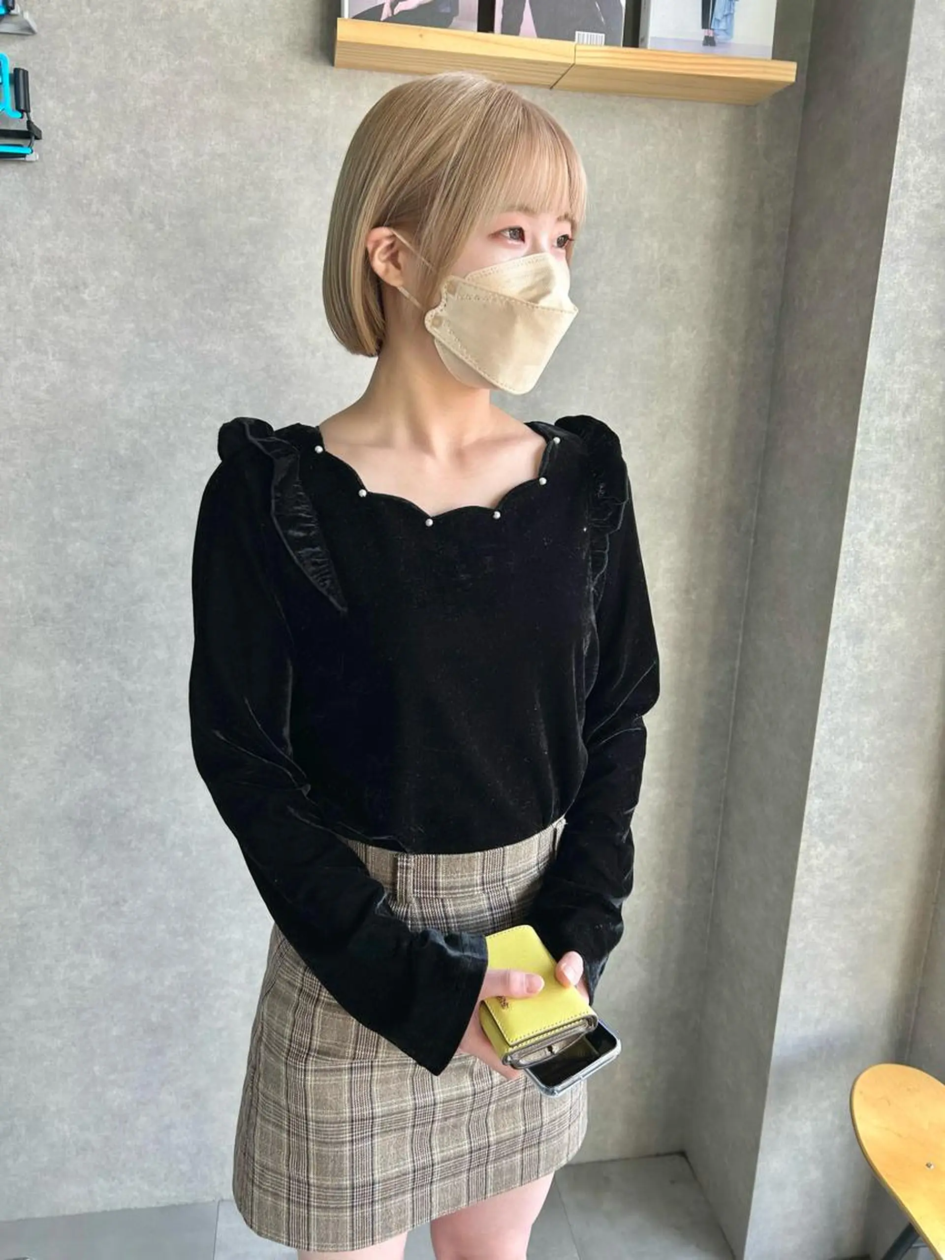 ショート パーマ ヘアアレンジ 一ノ瀬 暁のヘアスタイル