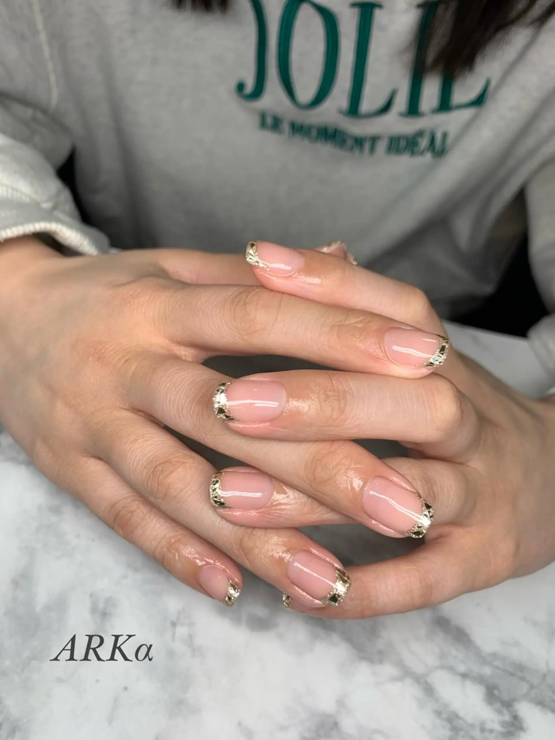 ミディアム ネイル ハンドネイル Nailsalon ARKαのネイルデザイン