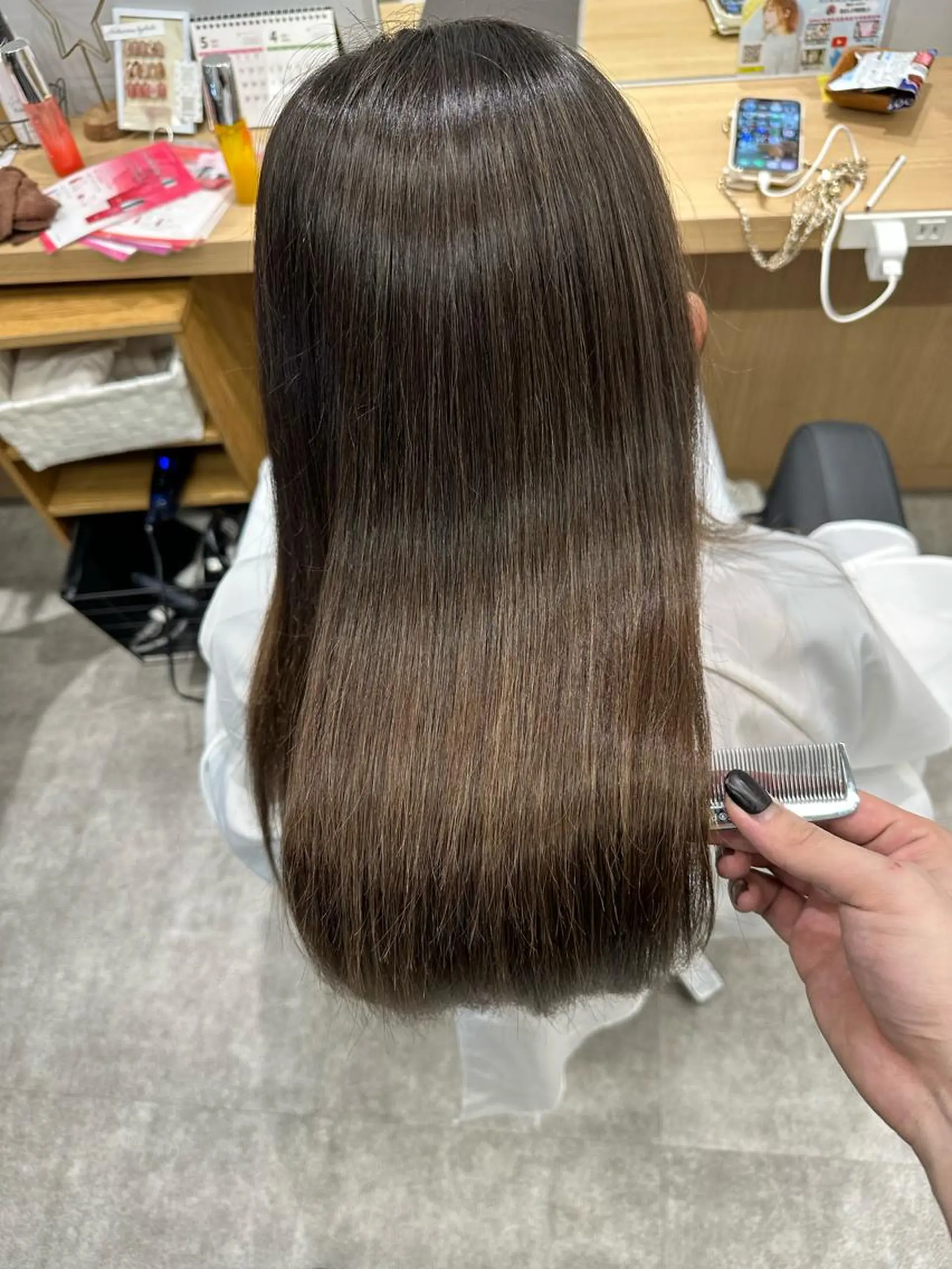 ロング 髪質改善 トリートメント 巻ける髪質改善🫧ハ イライト/永田汰伊智のヘアスタイル