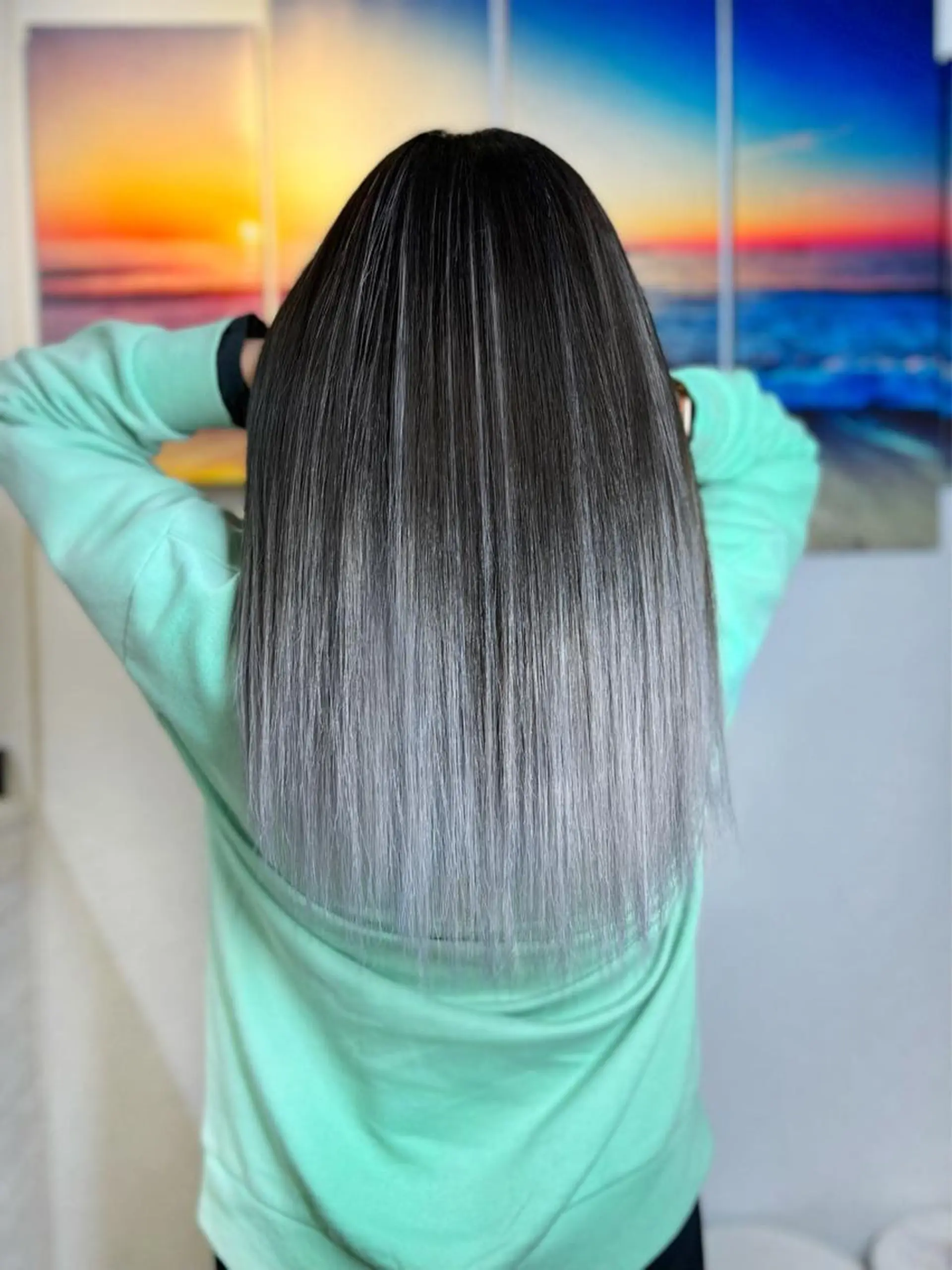 ミディアム カラー ヘアアレンジ ヘアカラー トリートメント 次世代シールエクステ 錦糸町 小泉 朋之のヘアスタイル