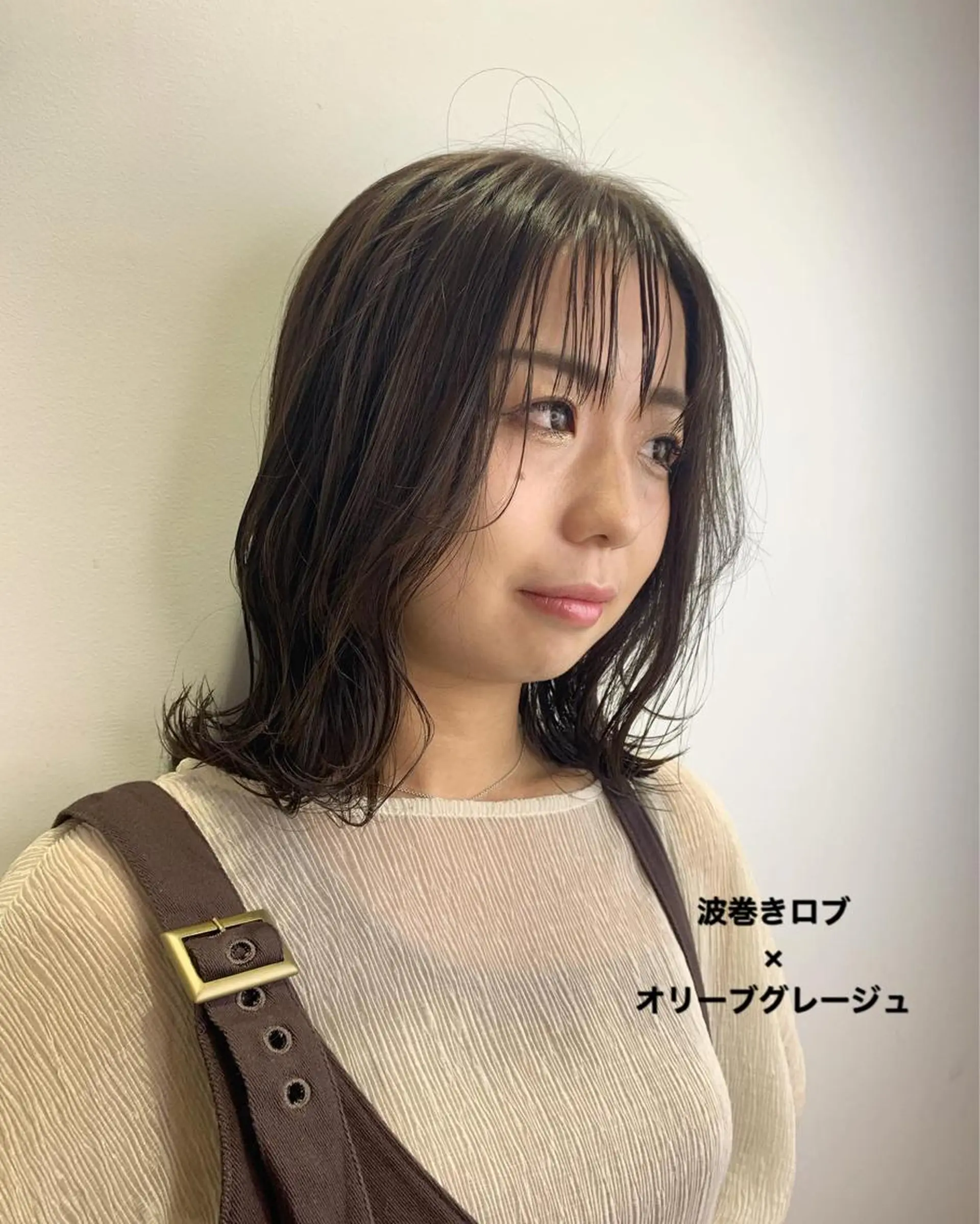 ミディアム カラー グレージュ オリーブグレージュ オリーブグレー SALOWIN神戸三宮店所属・【美髪を叶える】中谷 彰宏(アキ)のヘアスタイル