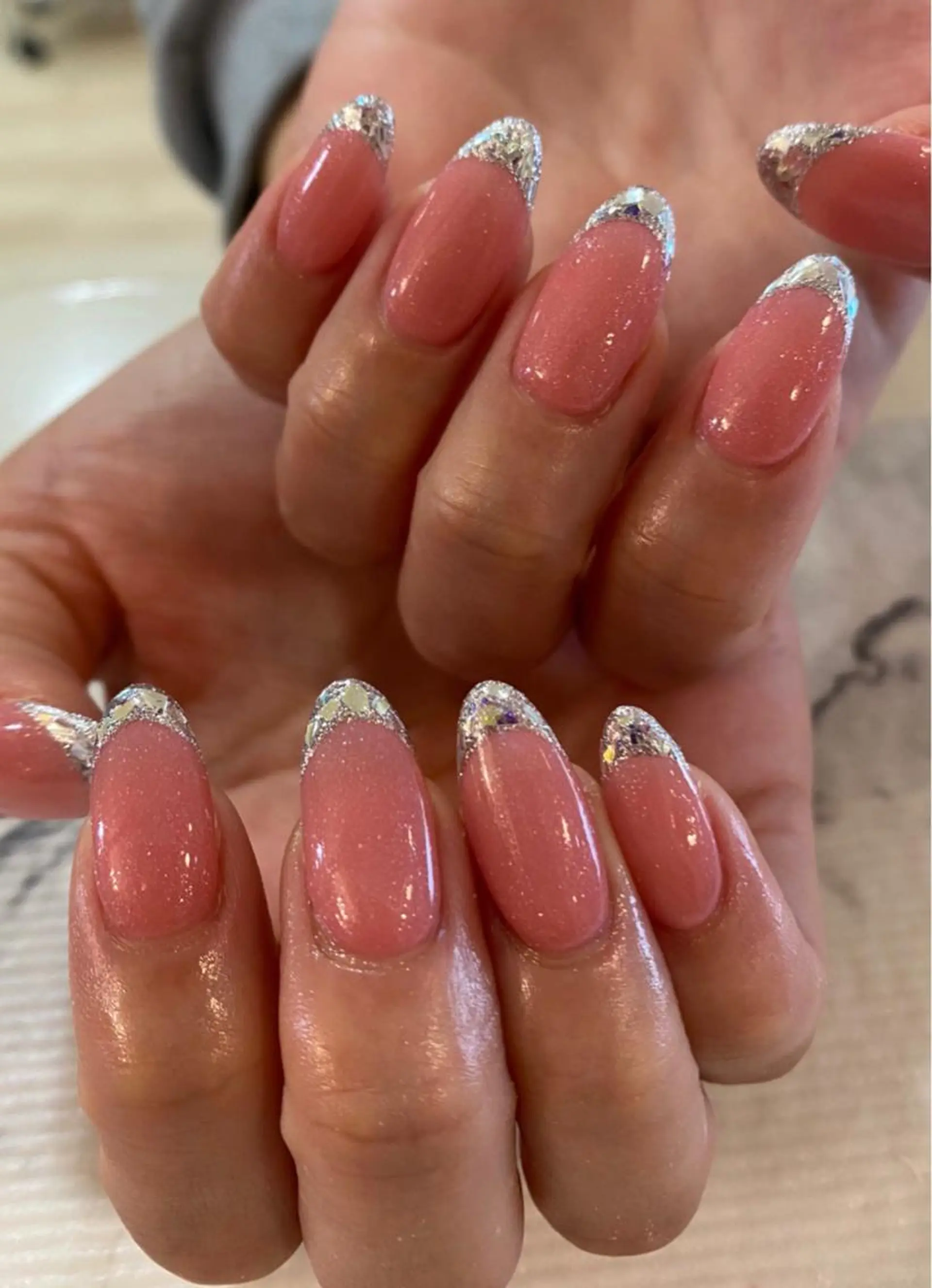 ネイル フレンチネイル ガラスフレンチ imai eriのネイルデザイン