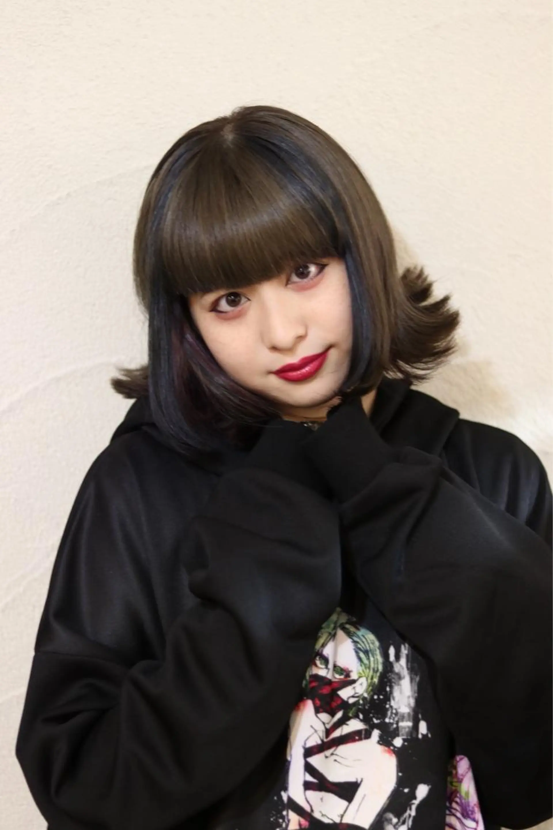 ミディアム カラー アッシュ カット 縮毛矯正 ✂︎中山竜哉✂︎ 川崎スタイリストのヘアスタイル