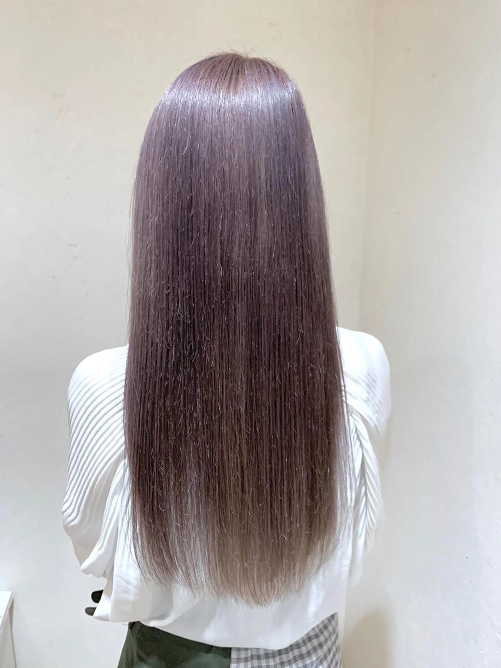 ロング カラー ヘアアレンジ ブリーチ グレージュ ラベンダーカラー ラベンダーグレージュ ラベンダーグレー ヘアカラー トリートメント 縮毛矯正/美髪 髪質改善/石田幸輔のヘアスタイル