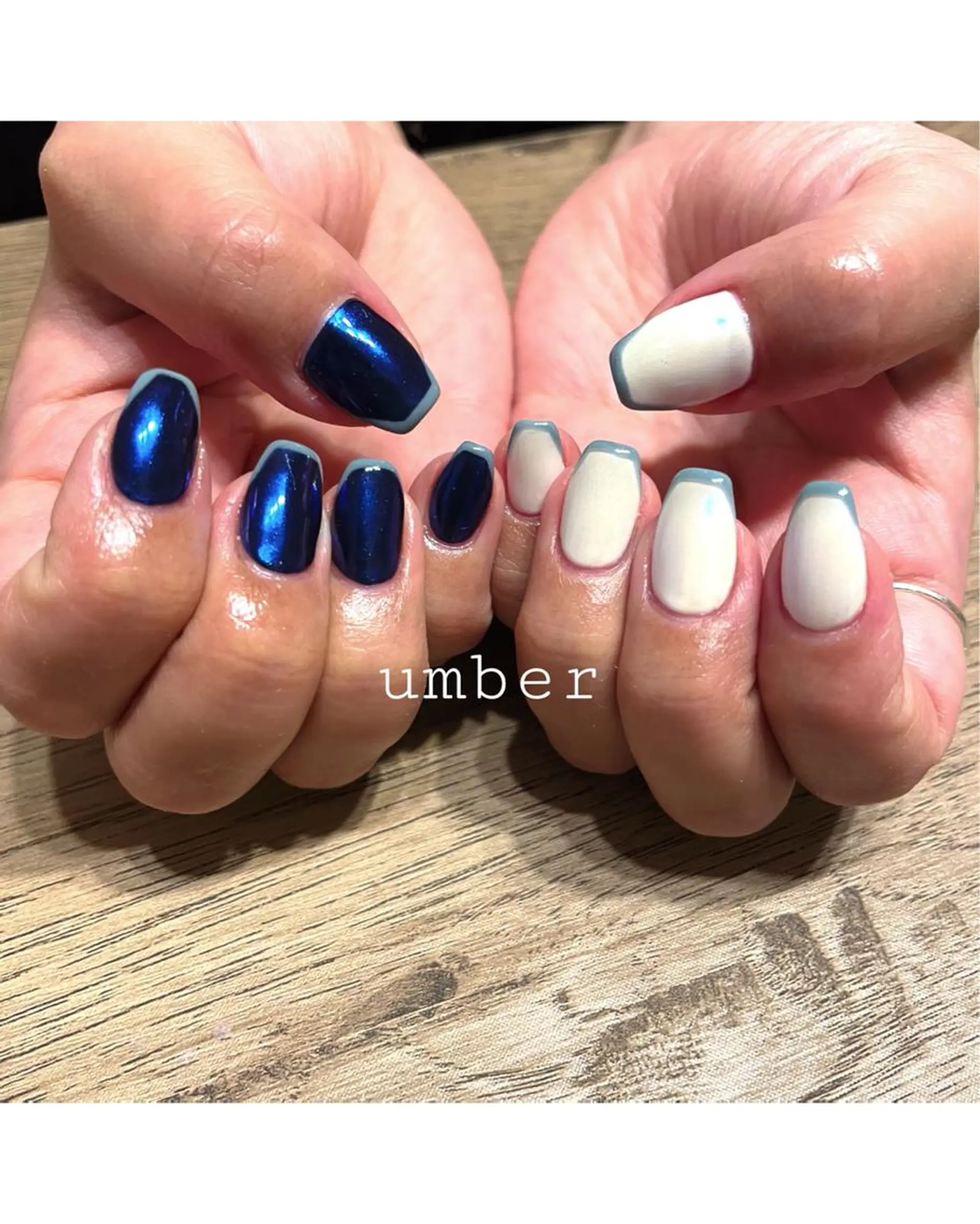 ネイル クリアネイル フラッシュネイル フットネイル フレンチネイル マグネットネイル ハンドネイル umber 三茶1分のネイルデザイン