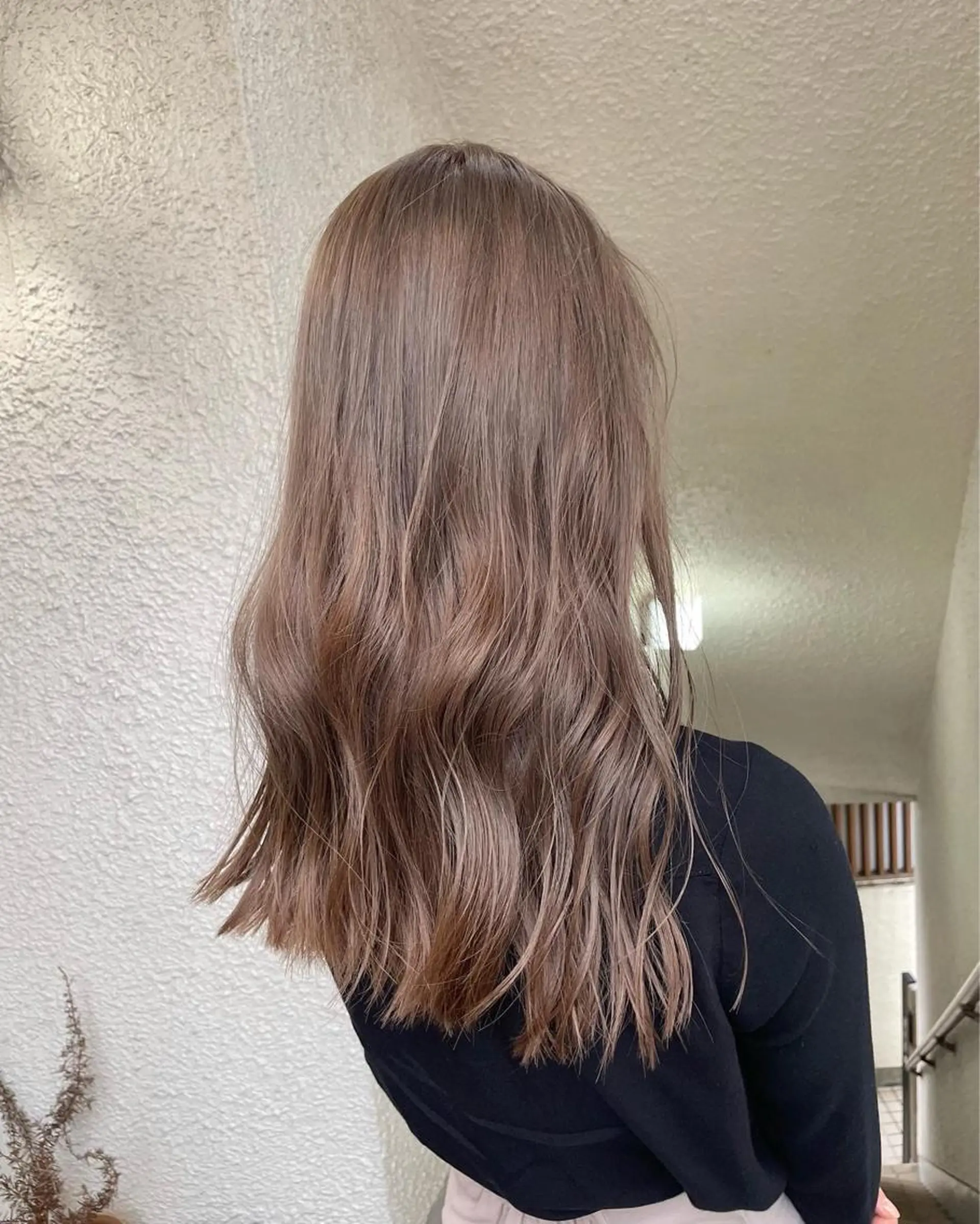 ロング カラー ブリーチ ダブルカラー グレージュ レイヤー/透明感 カラー/Tamakiのヘアスタイル