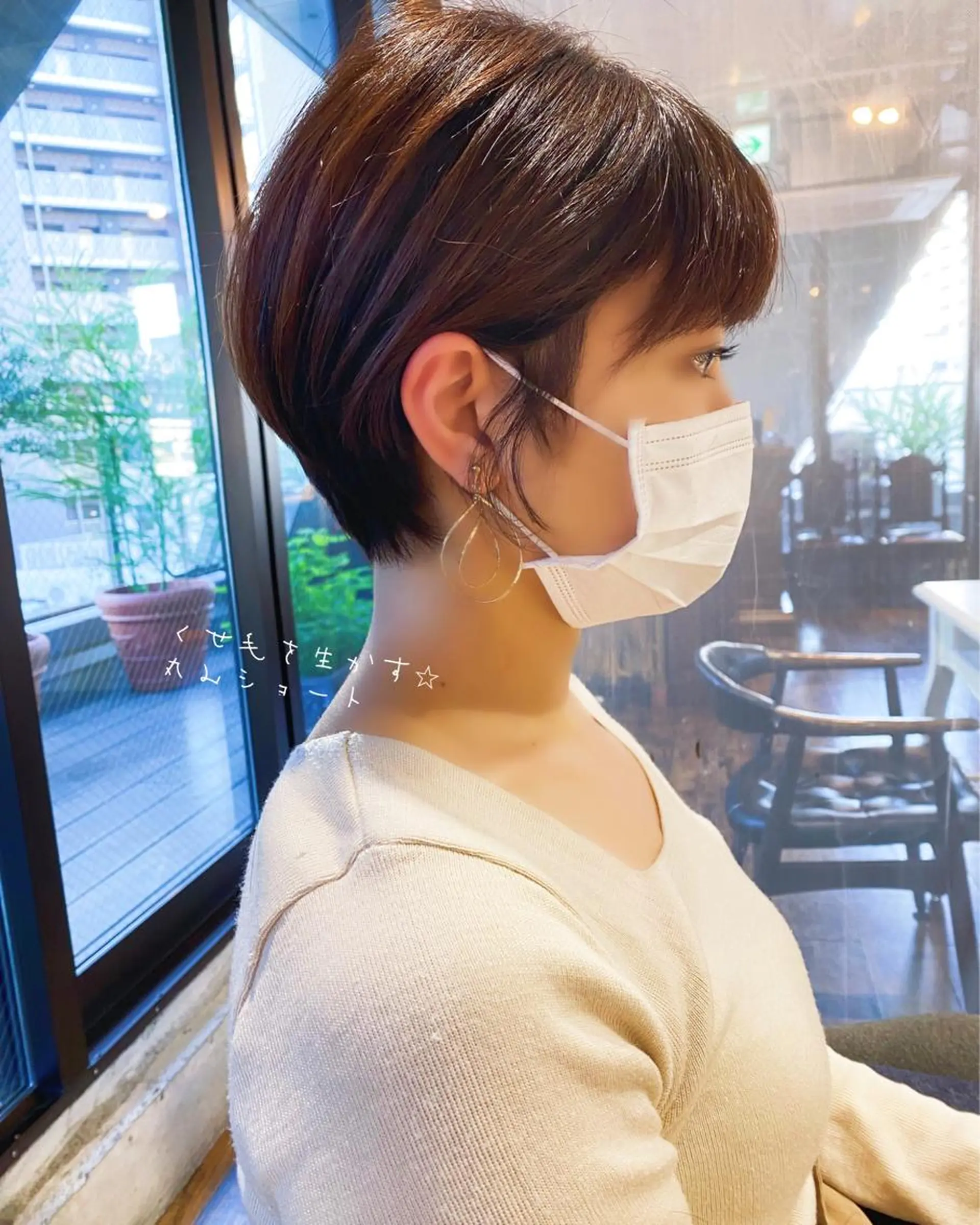 ショート カット ヘアカラー トリートメント ヒラヤマ ユウスケのヘアスタイル