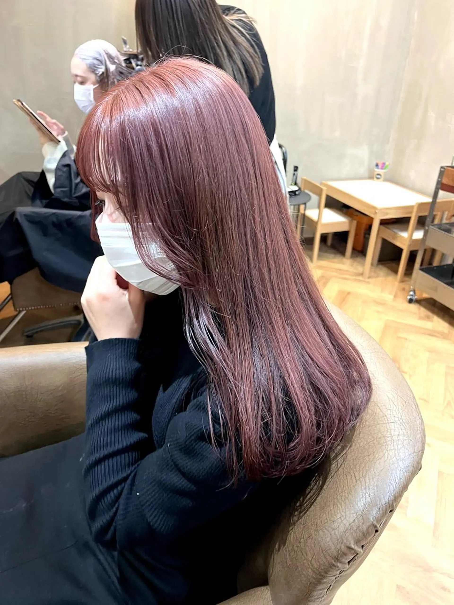 ロング カラー ブリーチ ena/ブリーチなし 透明感・レイヤー🎀のヘアスタイル