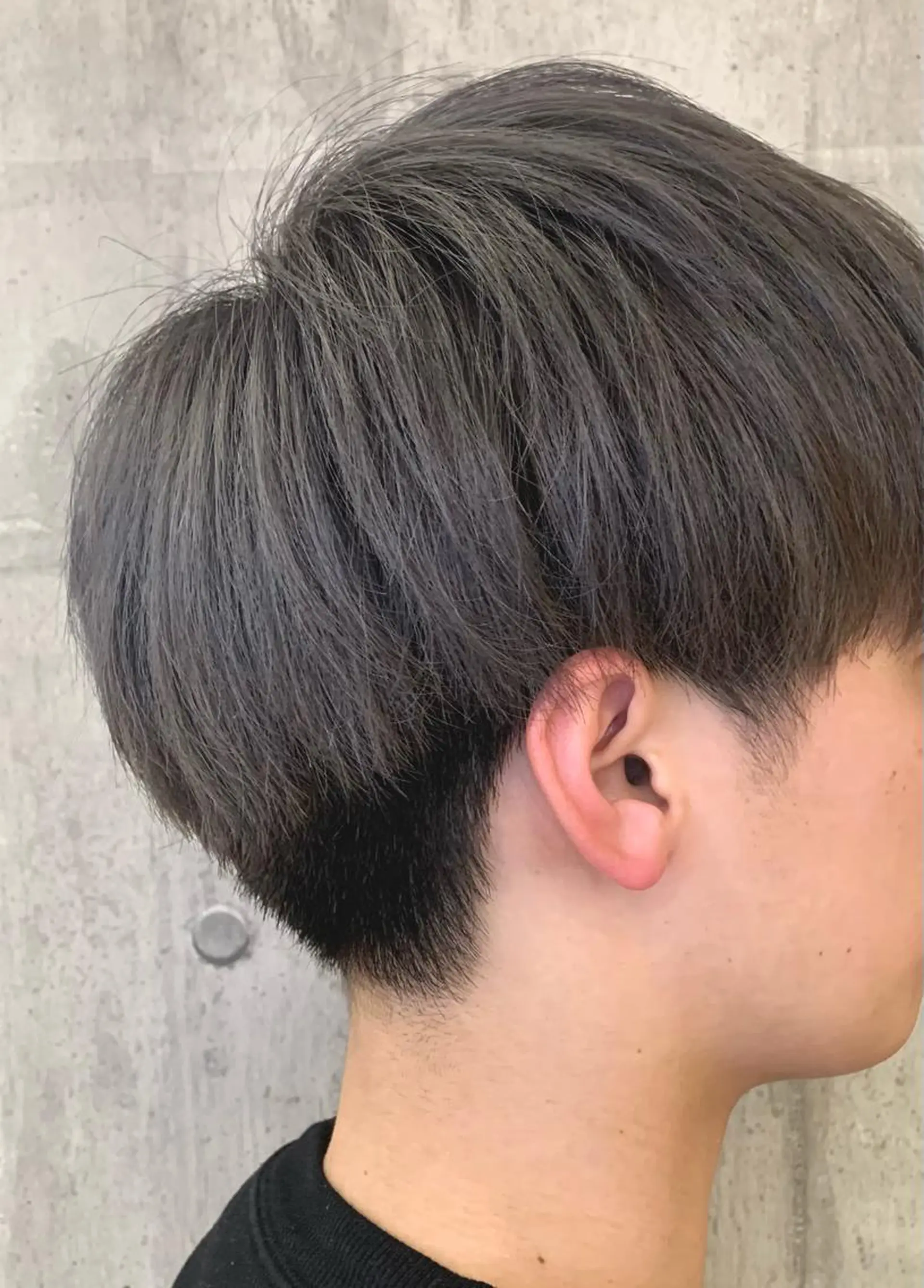 ショート カラー アッシュ ブリーチ 大人メンズパーマ /石川瑠青のヘアスタイル