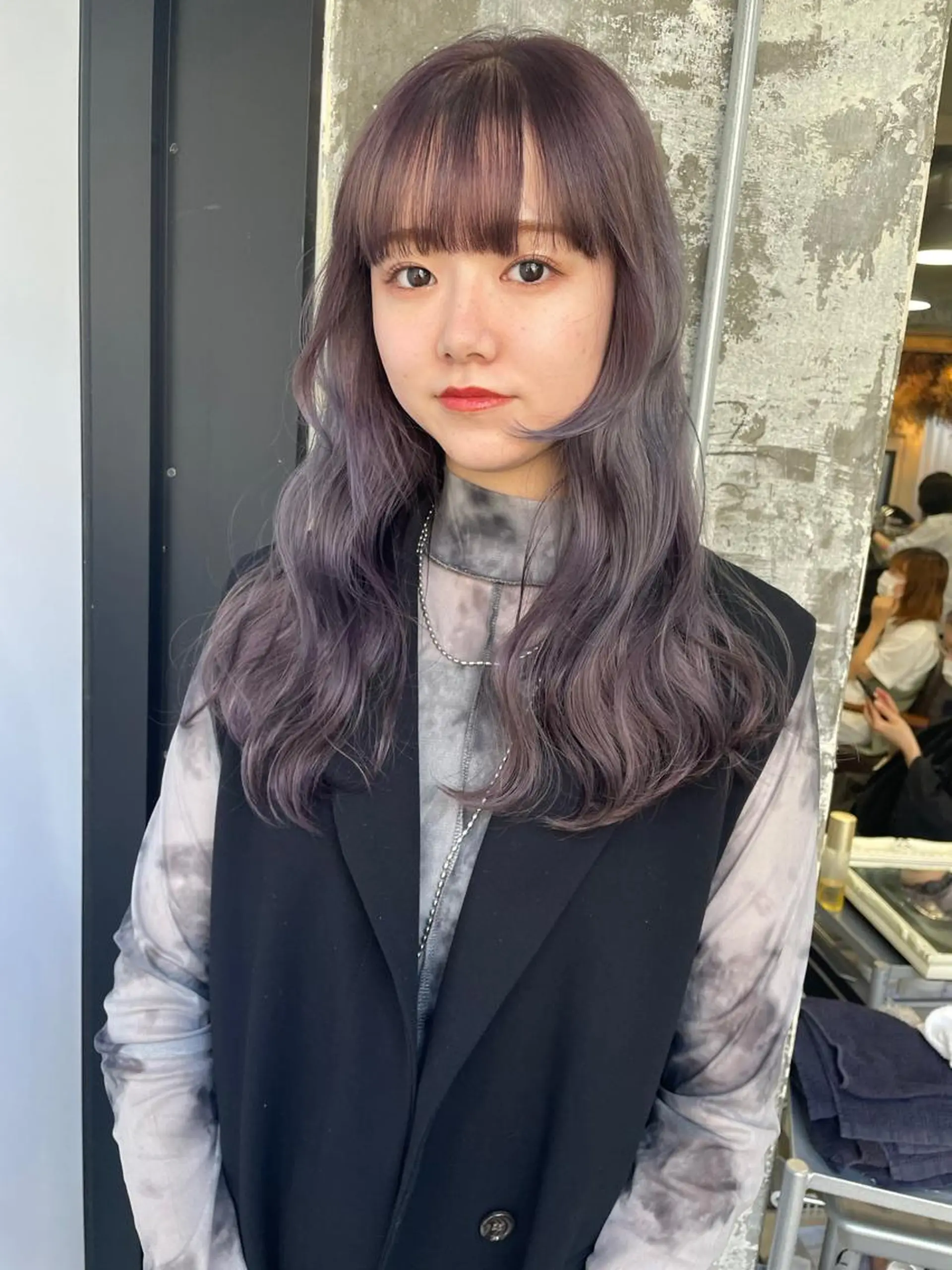 ロング カラー ヘアアレンジ 髙塚碧🇰🇷 韓国ヘア🎗️のヘアスタイル