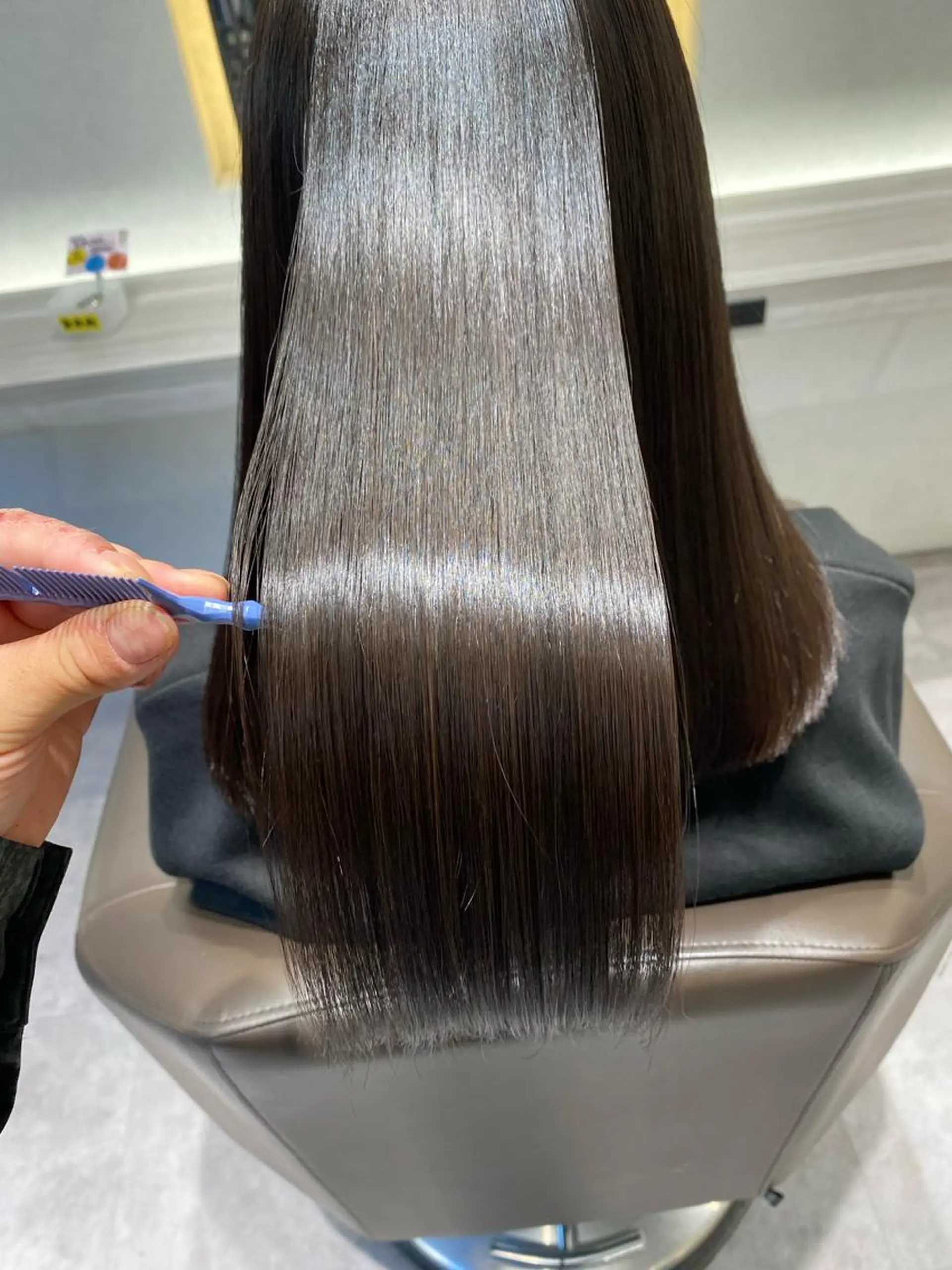 ロング トリートメント ムトウセイマ/ 縮毛矯正/ブリーチのヘアスタイル