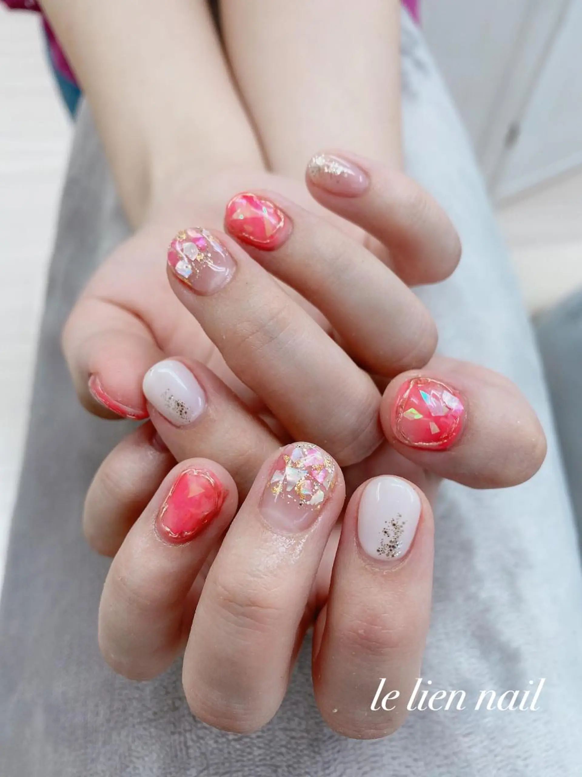 ネイル ニュアンスネイル 夏ネイル le lien nailのネイルデザイン
