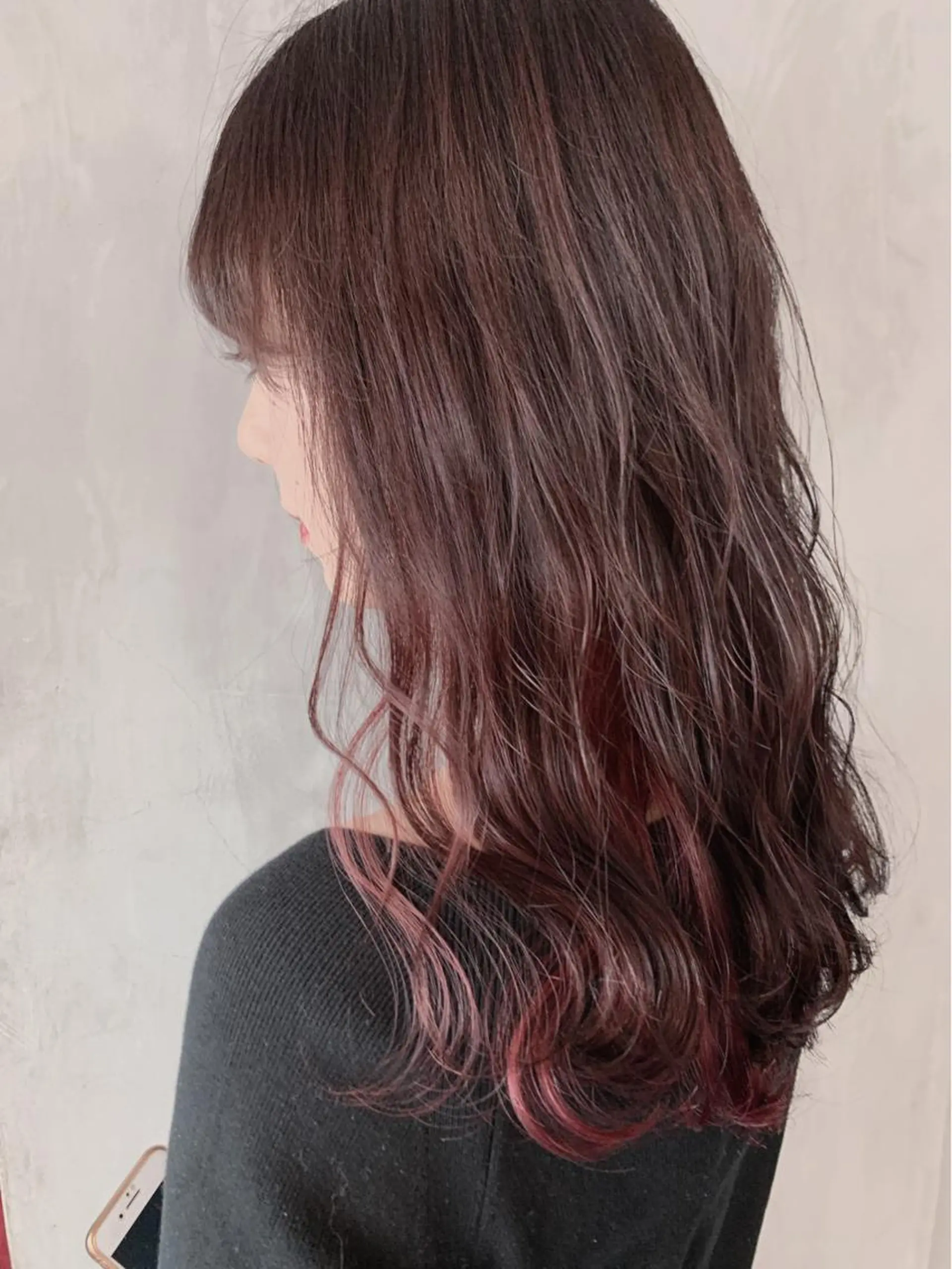 ロング カラー SAKURA 原宿所属・なかの たくみのヘアスタイル