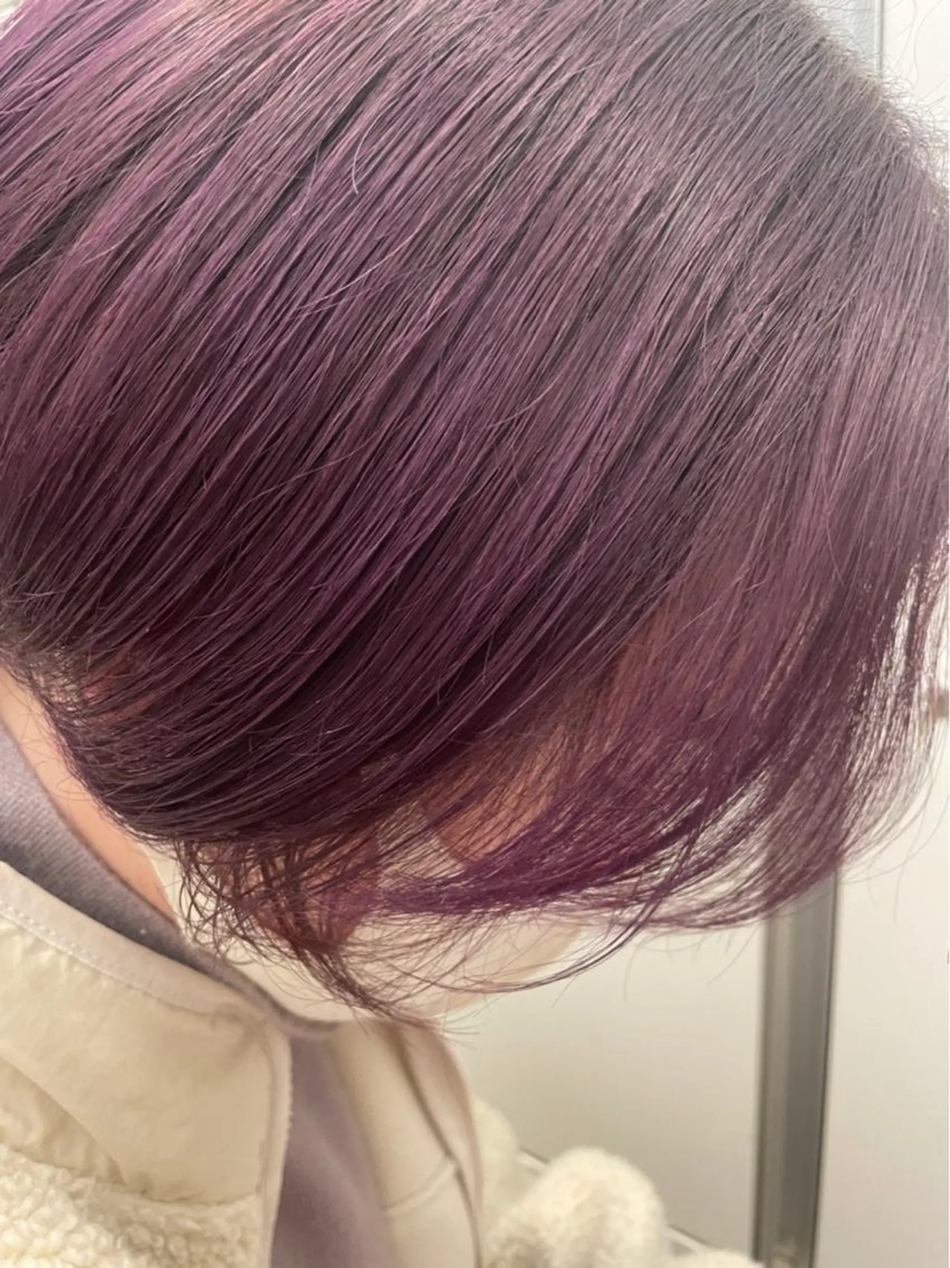 ショート カラー カシス ラベンダーカラー ヘアカラー トリートメント 🌟縮毛矯正/ 髪質改善/髙橋🌟のヘアスタイル