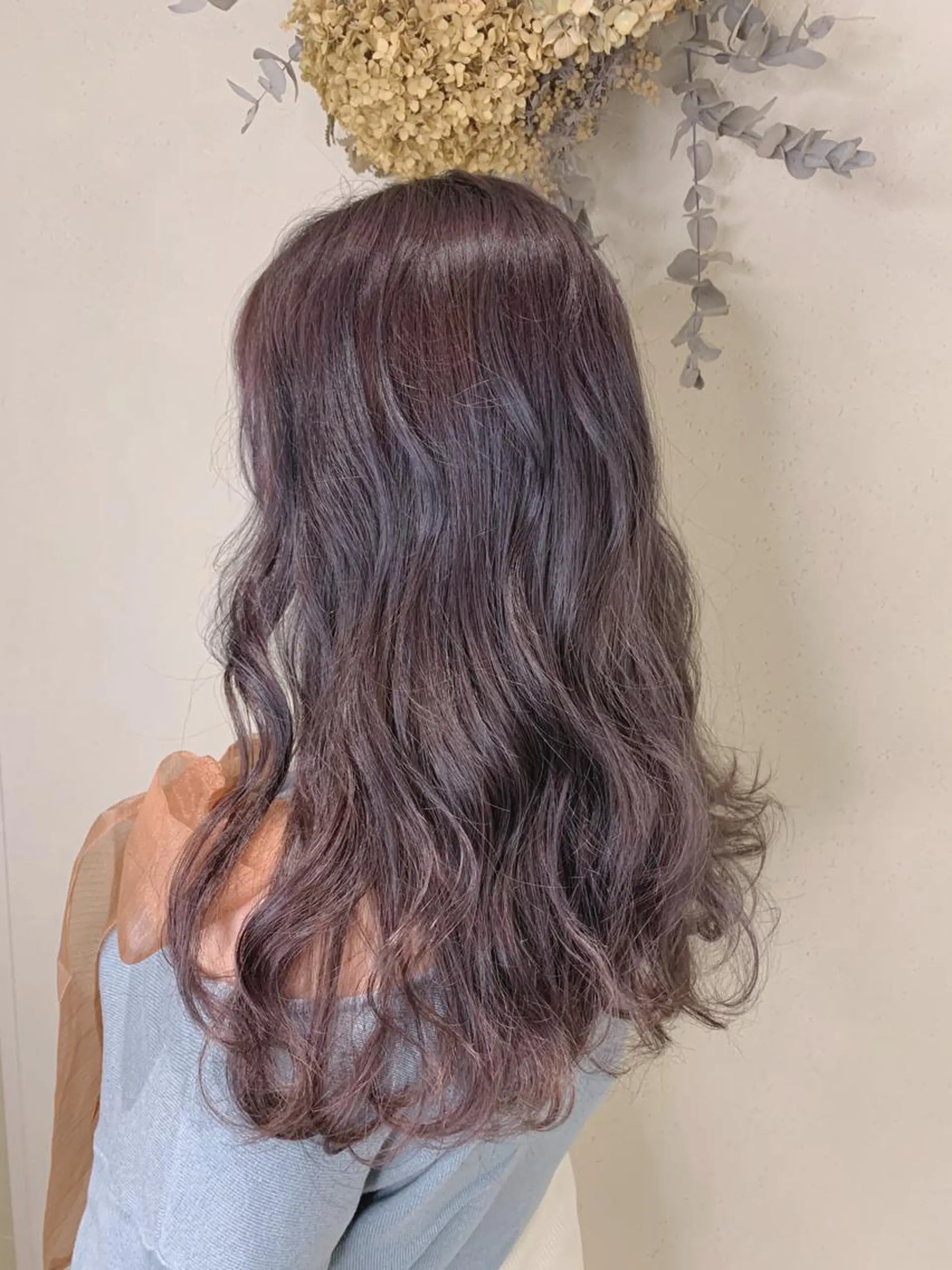 ロング カラー 透明感カラー ラベンダーカラー Blue 髪質改善 💎松藤 莉奈のヘアスタイル