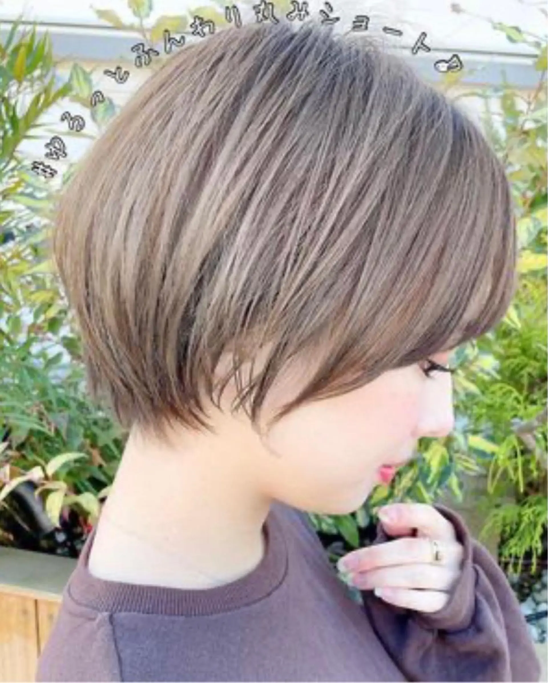 ショート 柴田 日菜子のヘアスタイル