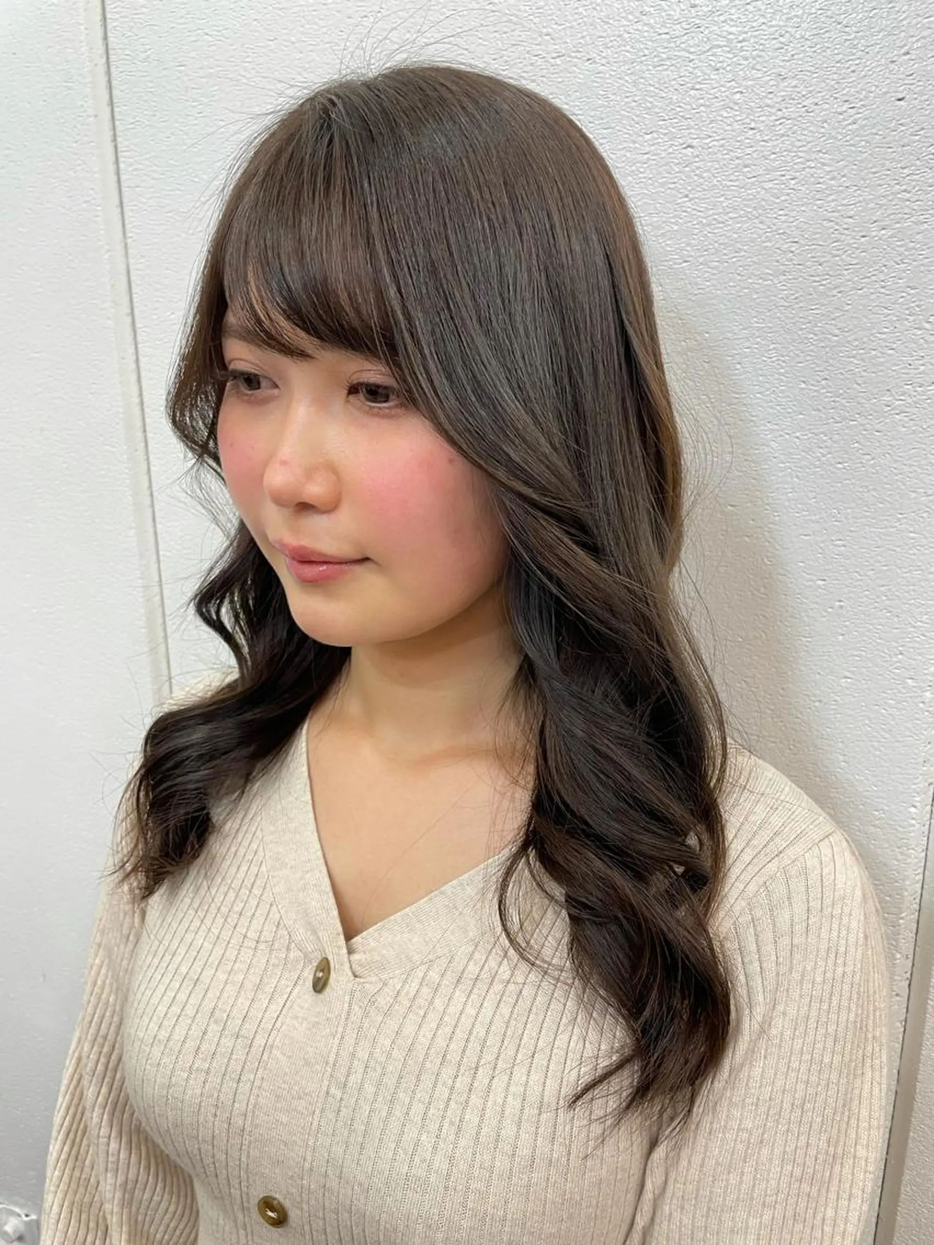 ロング カラー グレージュ オリーブグレージュ オリーブグレー ツヤ美髪💐 髪質改善/高山愛来のヘアスタイル