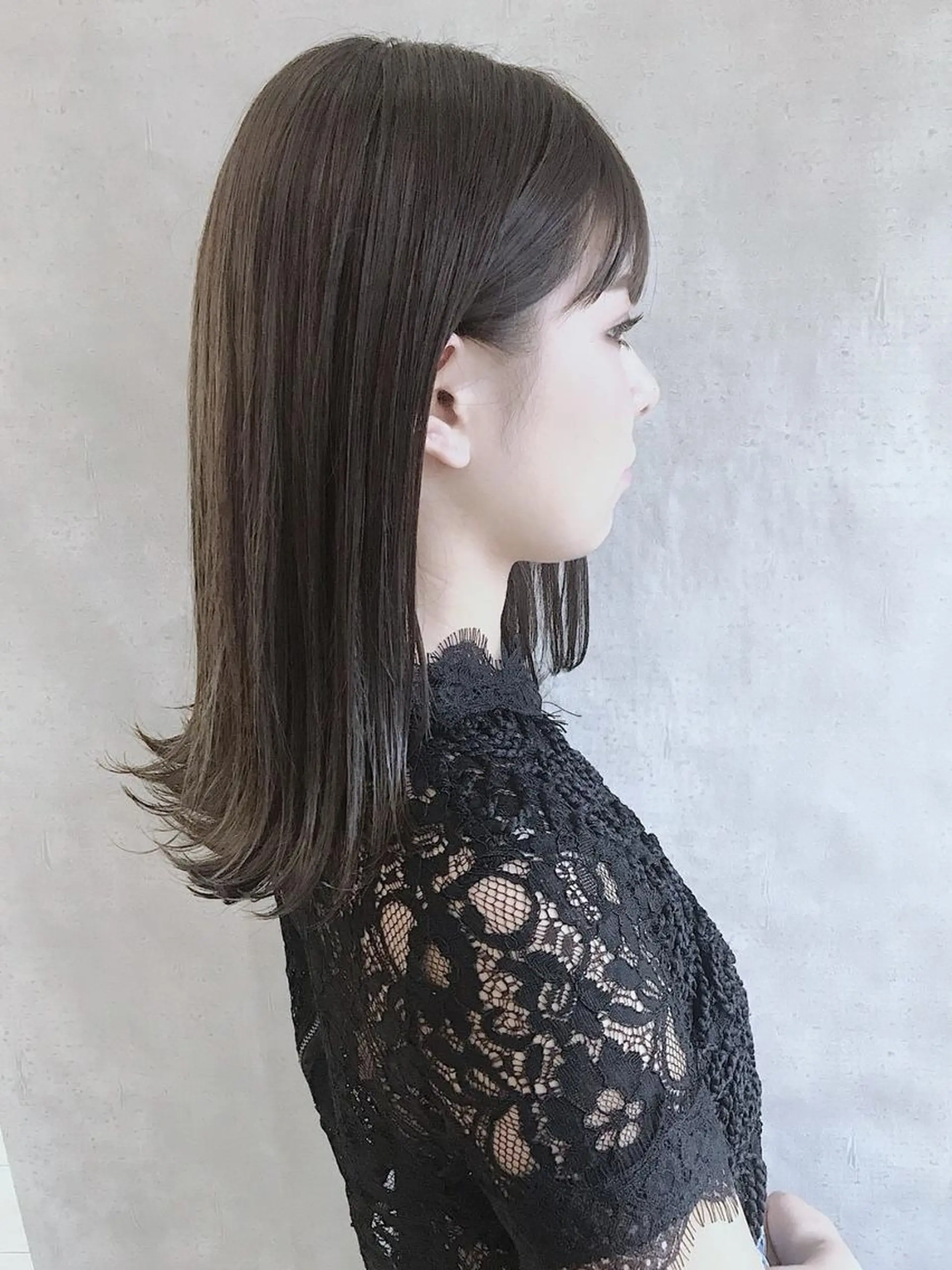 セミロング カラー アディクシーカラー ブリーチ ケアブリーチ ダブルカラー ハイライトカラー MOU namba ムウナンバのヘアスタイル