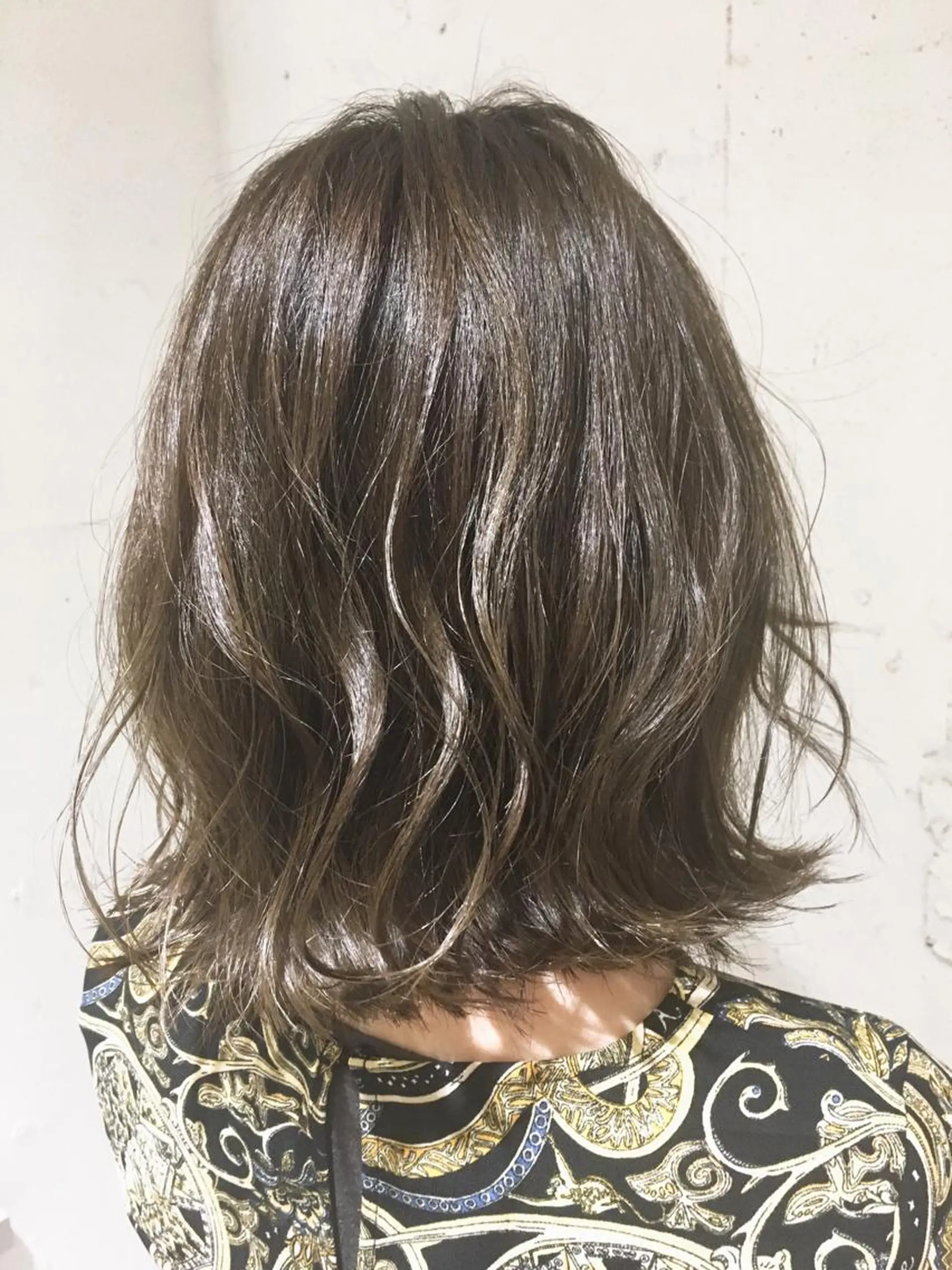 ミディアム カラー グレージュ カット ヘアカラー トリートメント レイヤー/大人メンズ パーマ🌀 平島拓也のヘアスタイル
