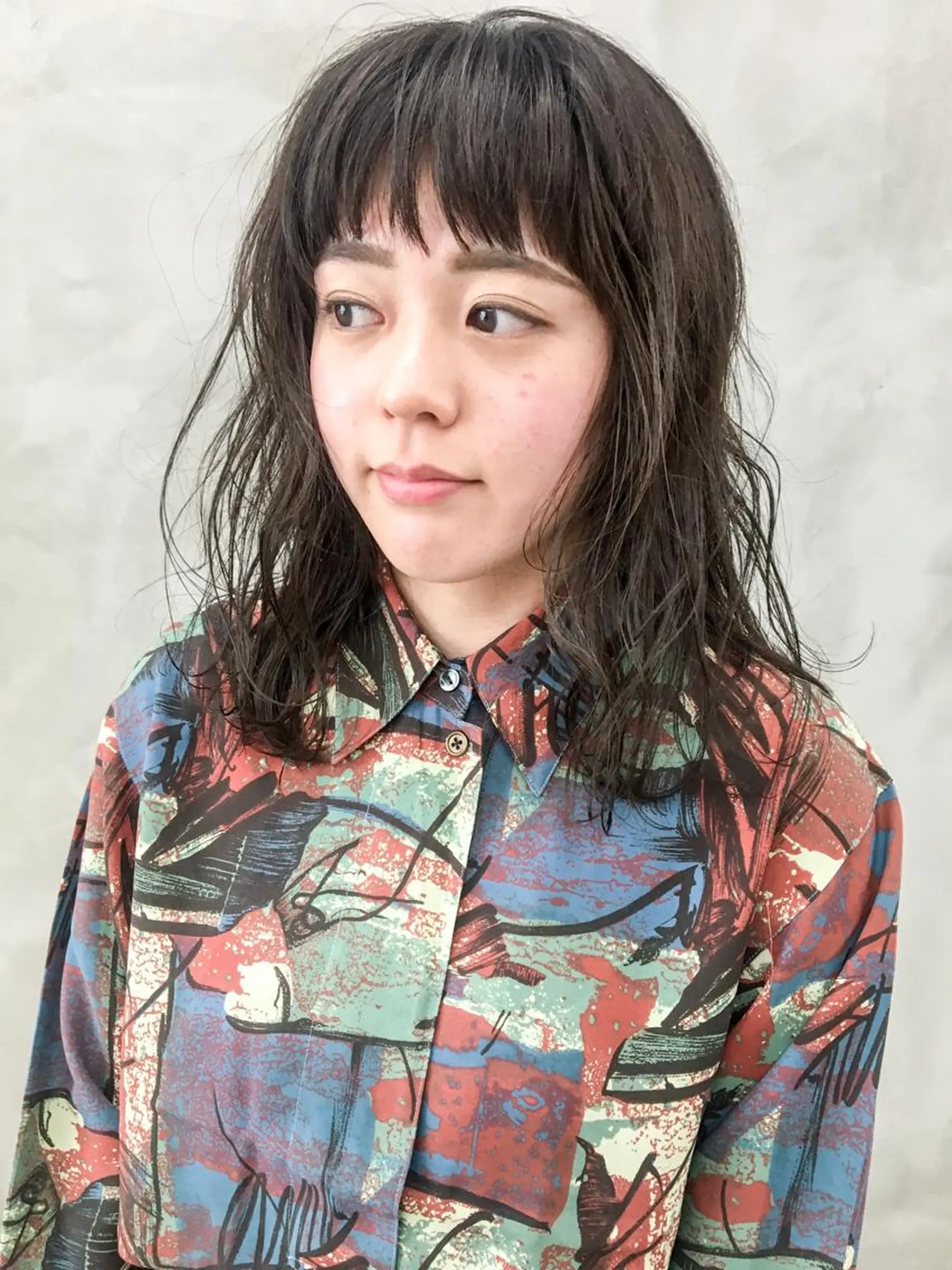 ミディアム 外国人風カラー 小顔カット ヘッドスパ (女性限定)🍋モエのヘアスタイル