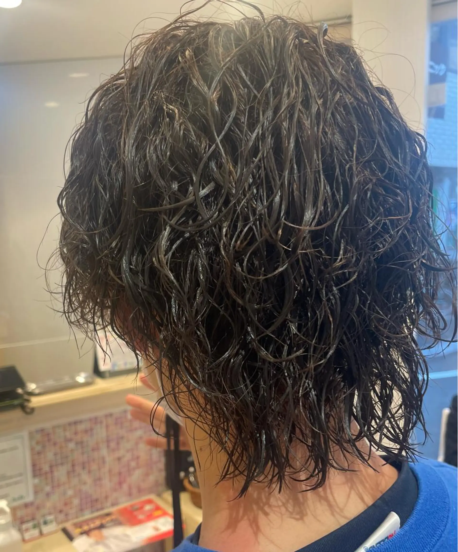 ショート パーマ メンズ カット パーマ 韓国ヘアメイク🎀/ 縮毛矯正✨山本媛香のヘアスタイル