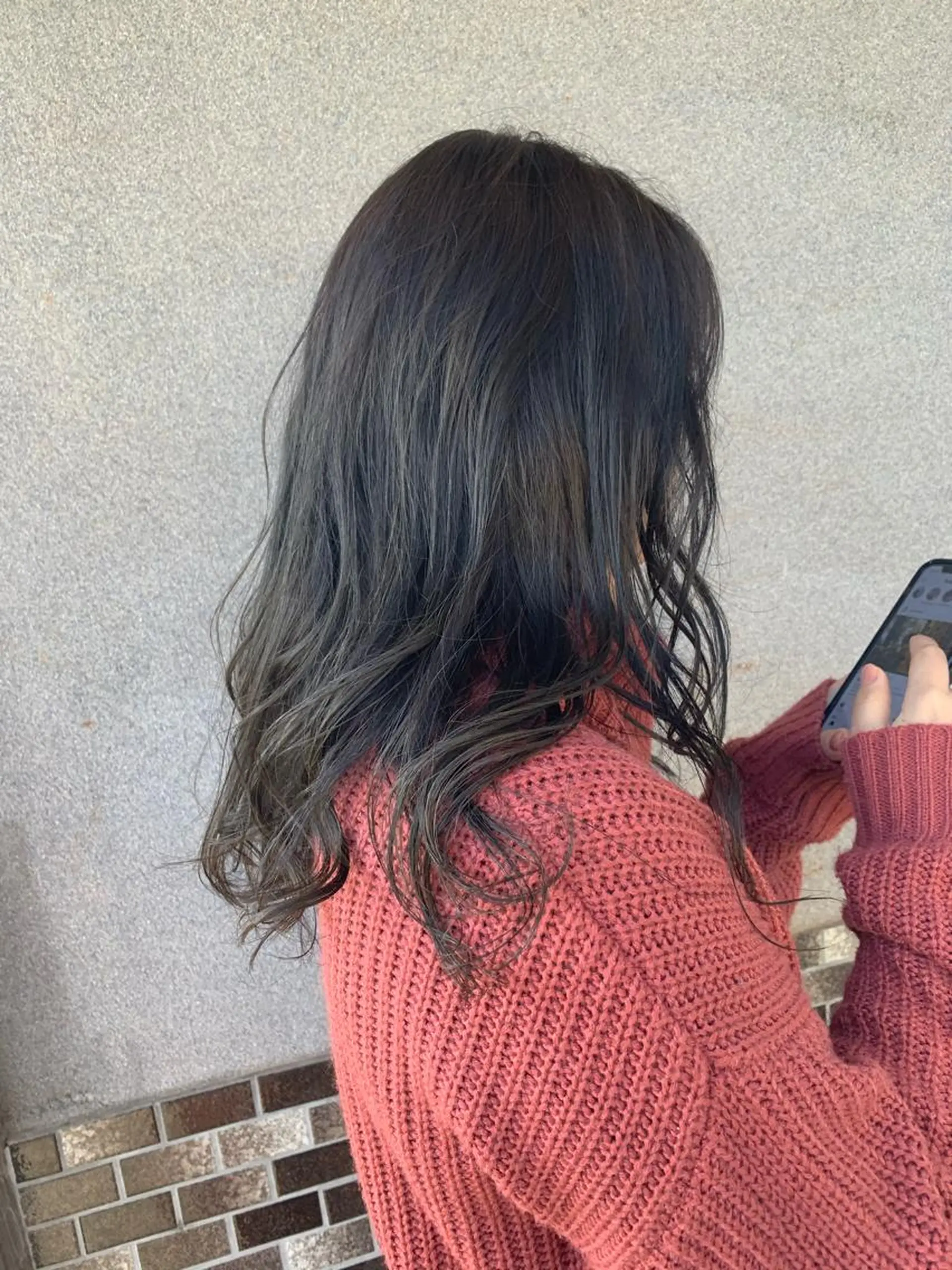 ロング カラー 透明感カラー グレージュ イルミナカラー 渡部 恭子のヘアスタイル