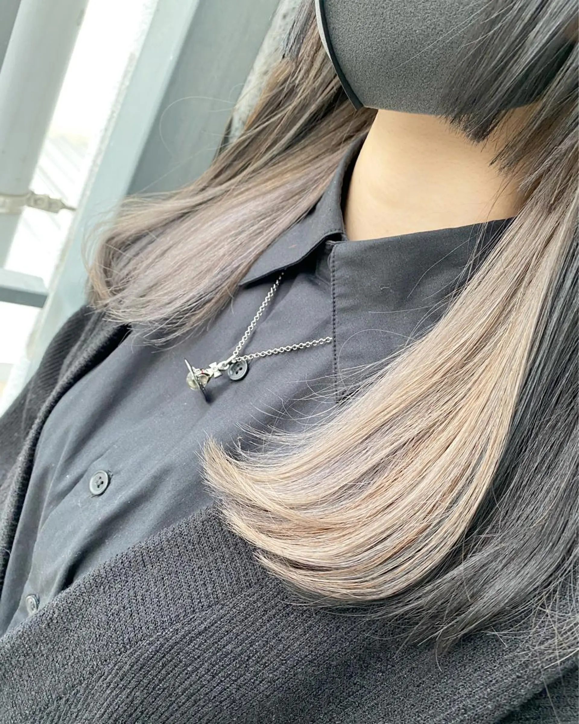 ロング カラー ブリーチ 後藤紗英/髪質改善 /オリーブベージュのヘアスタイル