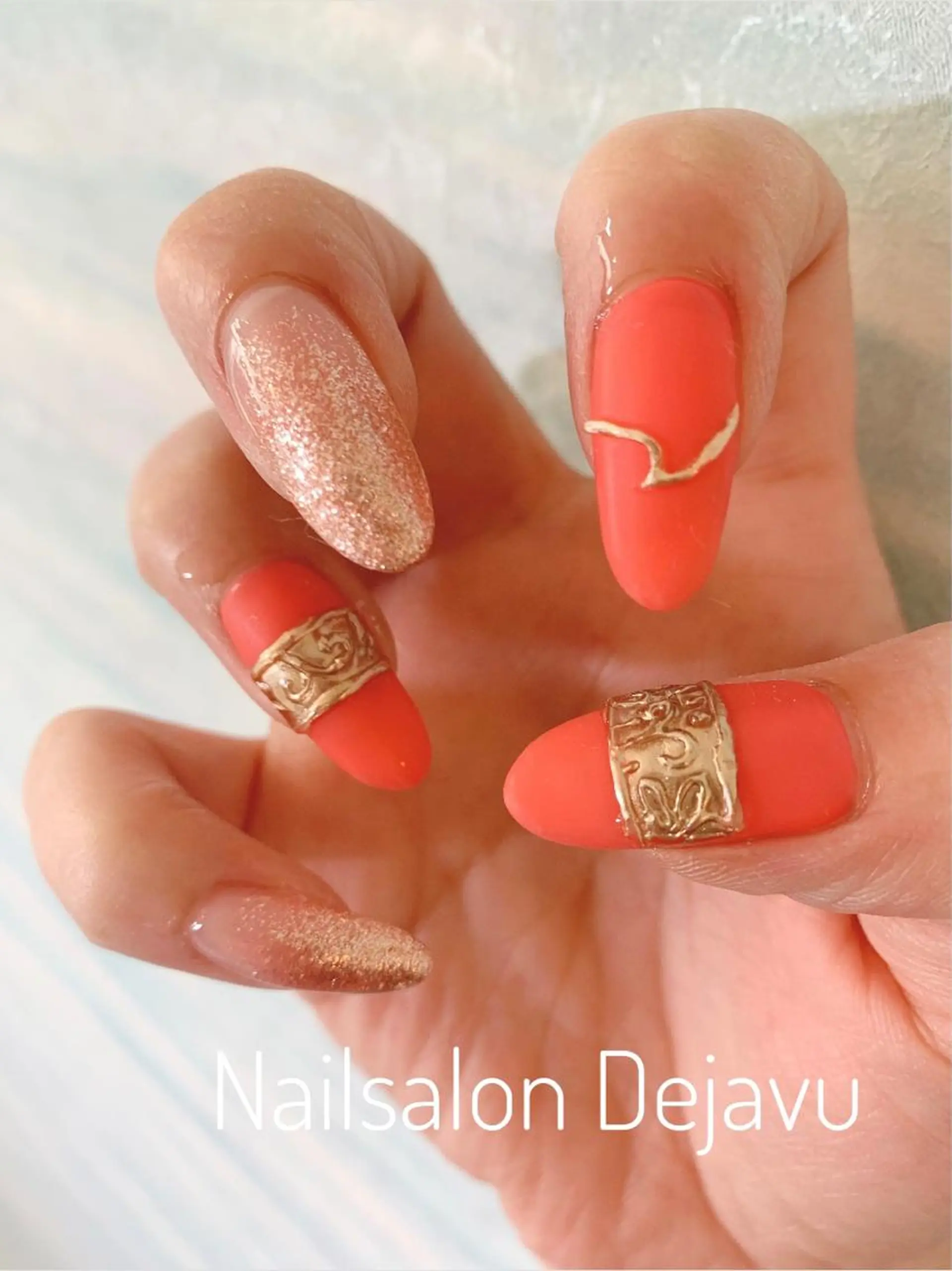 ネイル アートネイル マットネイル Nail salon Dejavu 🌿のネイルデザイン