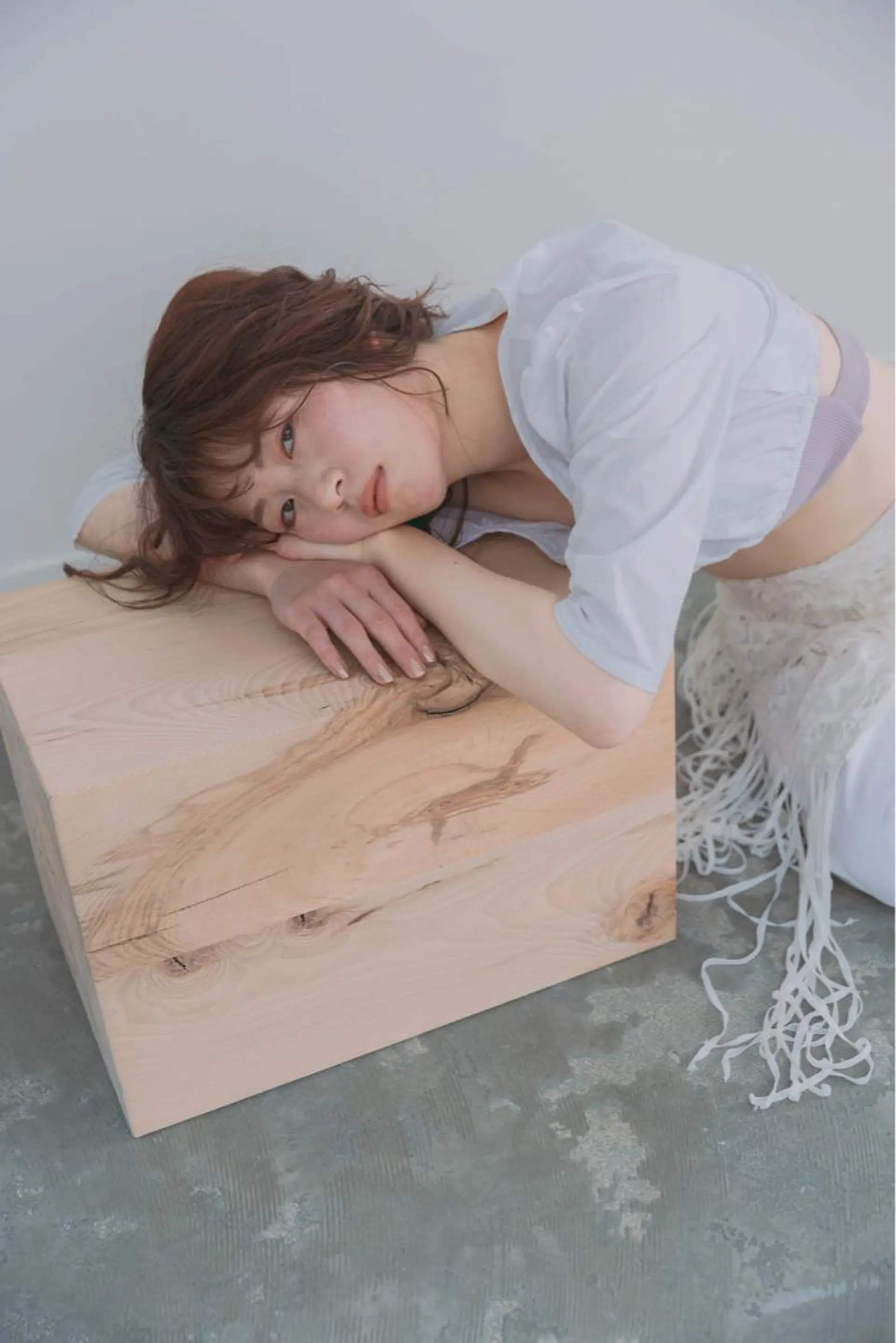 ミディアム カラー パーマ ブラウンカラー robe 田中 実友のヘアスタイル